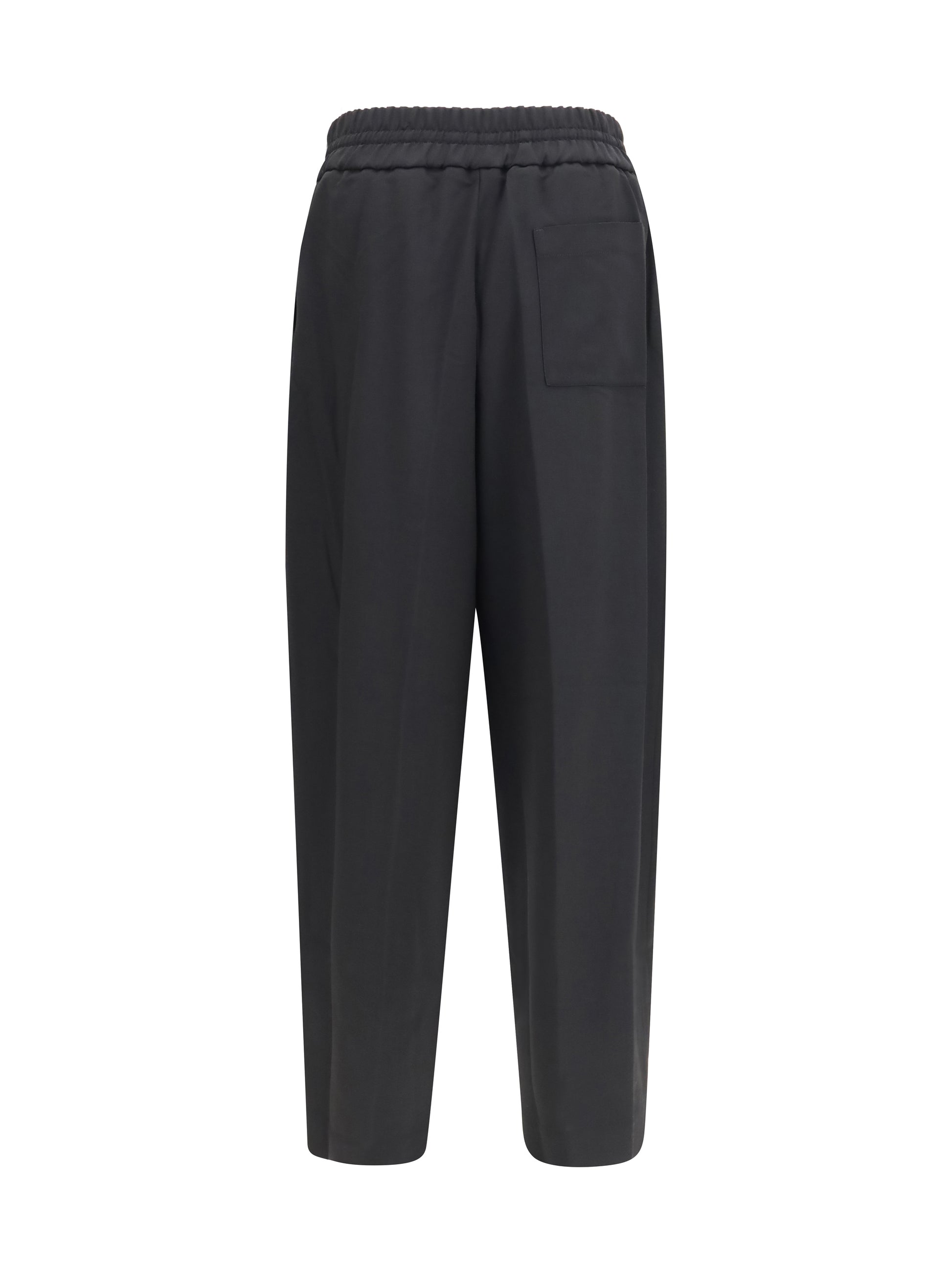 Ami Paris Men Wool Pants With Elasticated Waist AMI PARIS