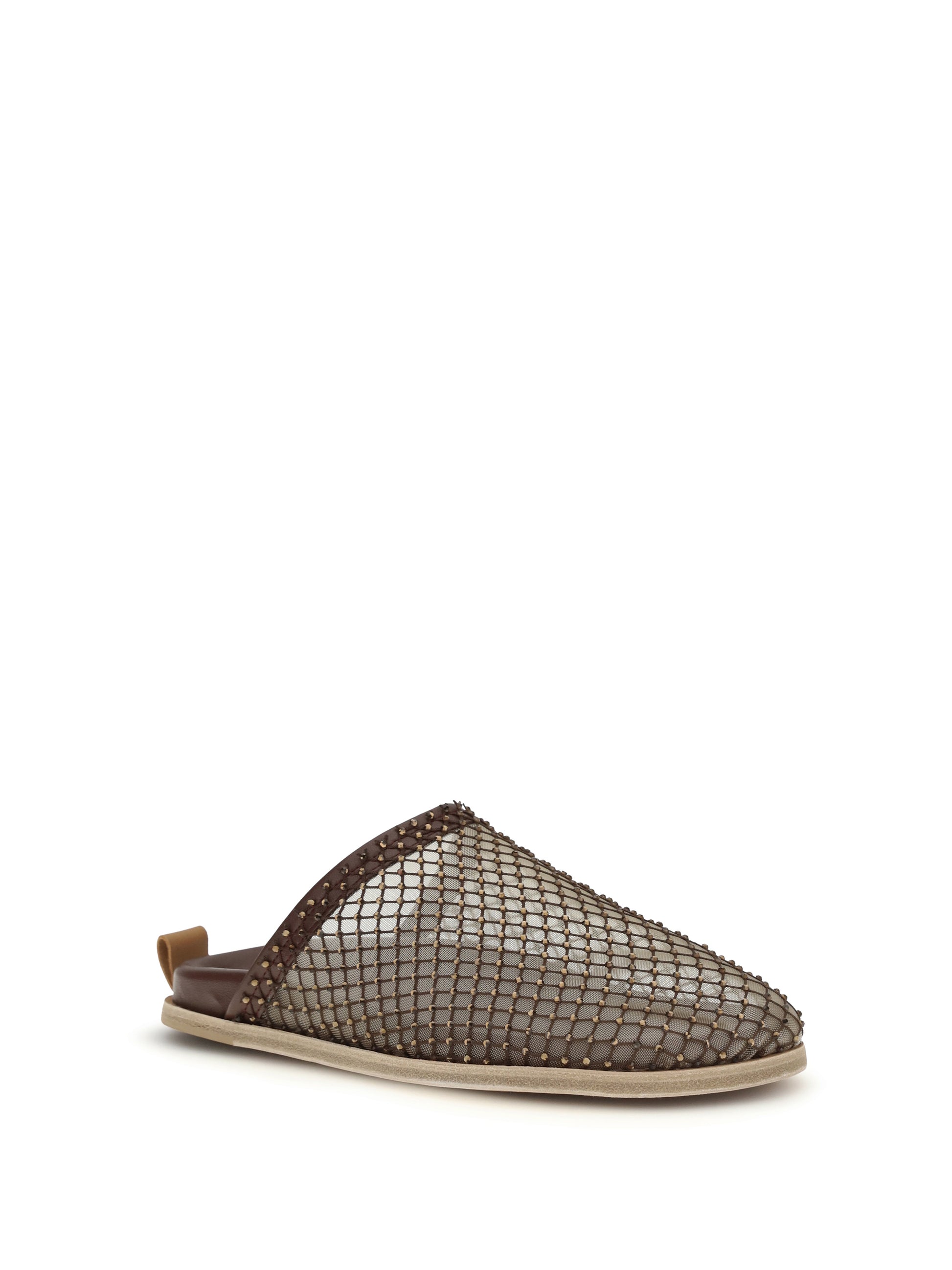 Forte_Forte Women Mesh Mules With Rhinestones FORTE FORTE
