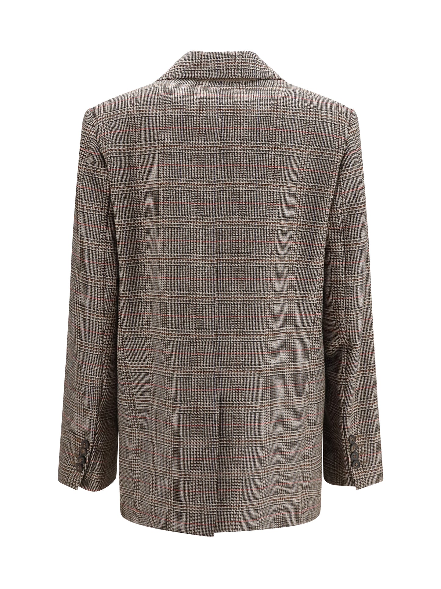 Max Mara Studio Women Checked Pattern Wool Blazer MAX MARA STUDIO
