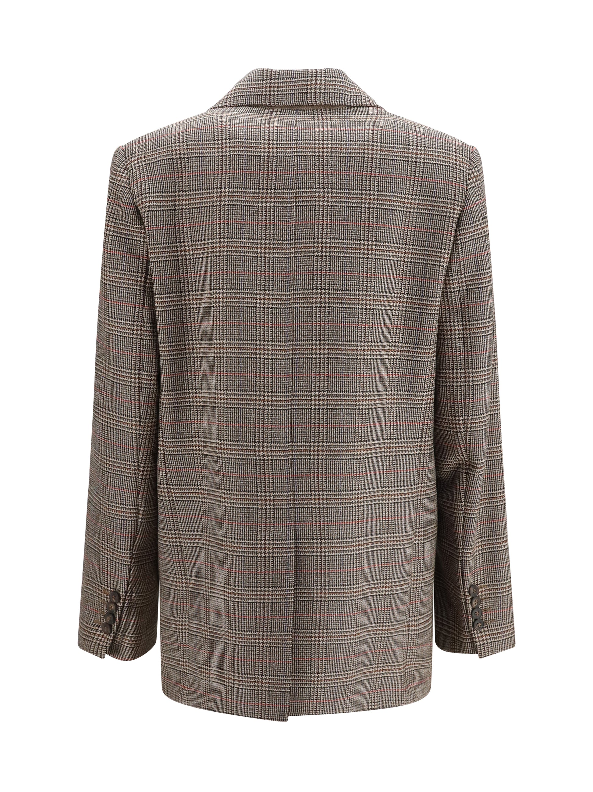 Max Mara Studio Women Checked Pattern Wool Blazer MAX MARA STUDIO