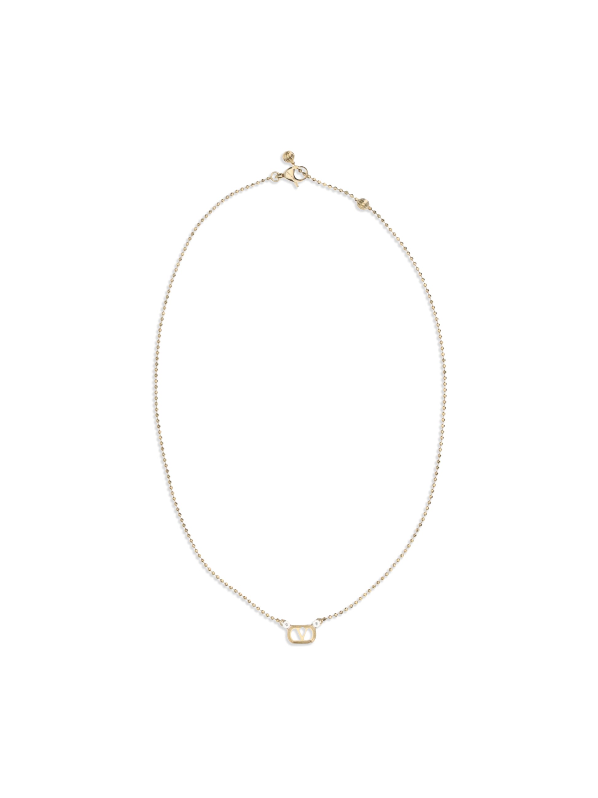 Valentino Garavani Women Necklace (L.40) | Ovalette | Metallo/Str VALENTINO GARAVANI