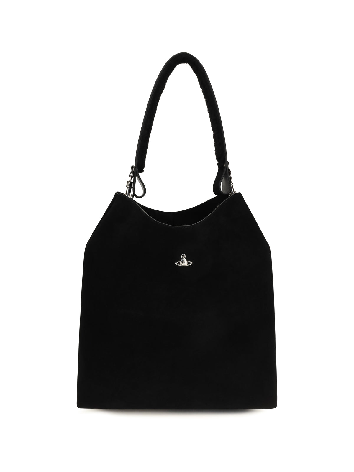 Vivienne Westwood Women Large Lottie Suede Shopping Bag VIVIENNE WESTWOOD