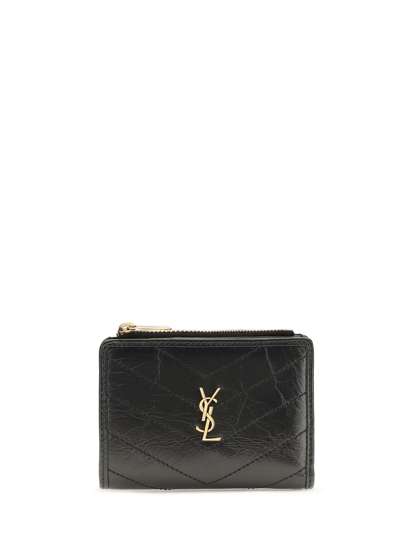 Saint Laurent Women Niki Vintage Leather Bifold Wallet SAINT LAURENT