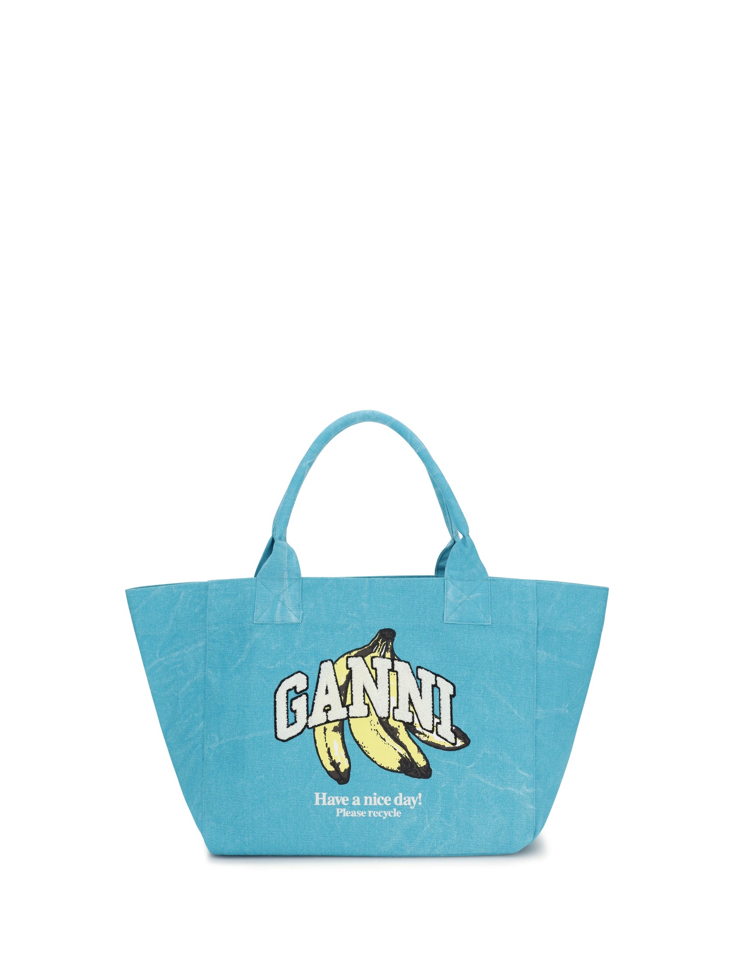 Ganni Women Medium Banana Print Tote Bag GANNI