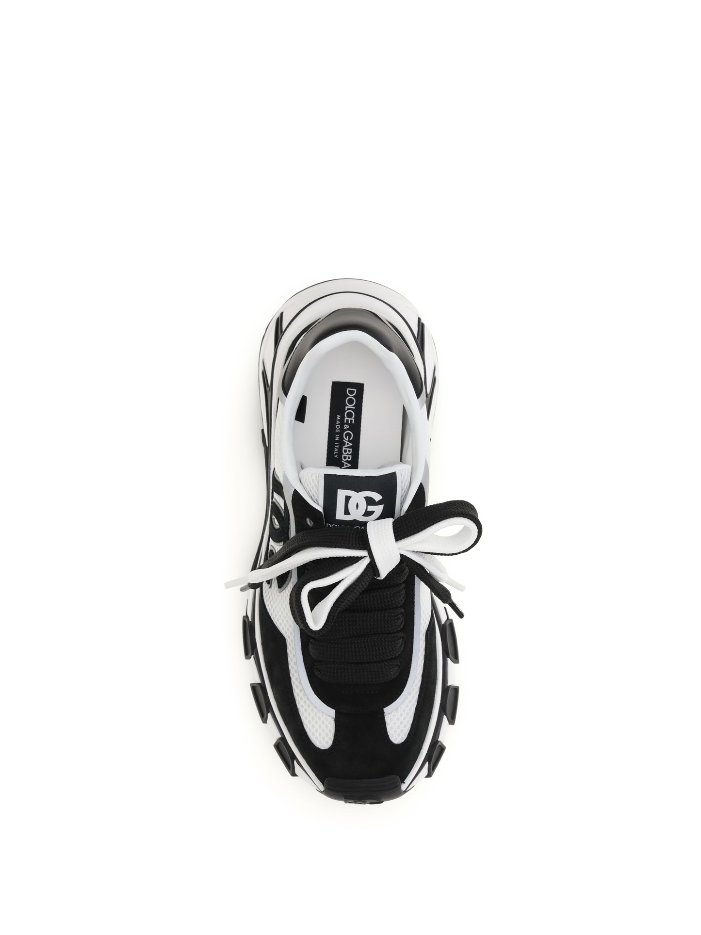 Dolce & Gabbana Men Leather And Mesh Sneakers DOLCE & GABBANA