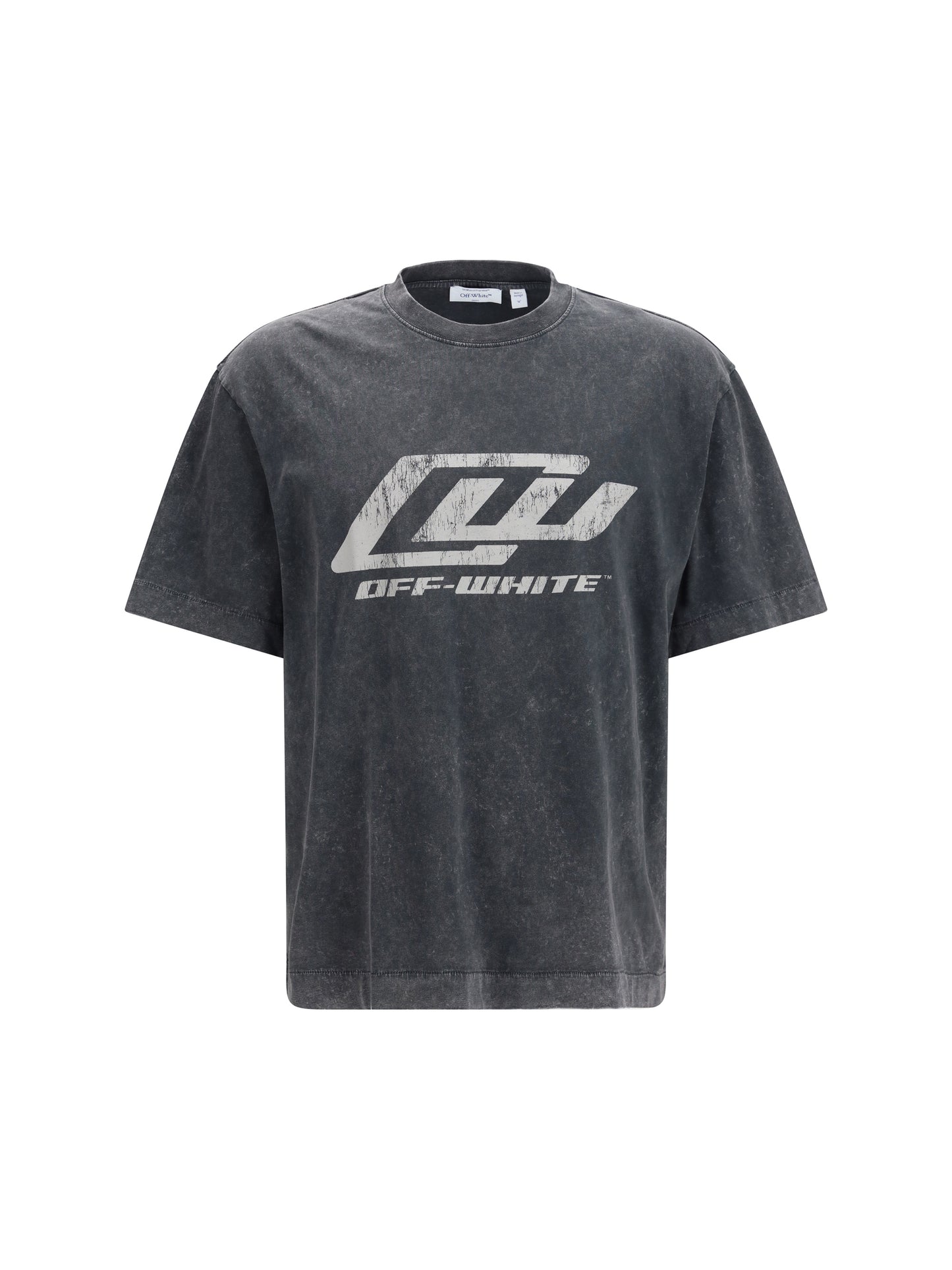 Off-White Men Racing Skate T-Shirt With Print OFF-WHITE