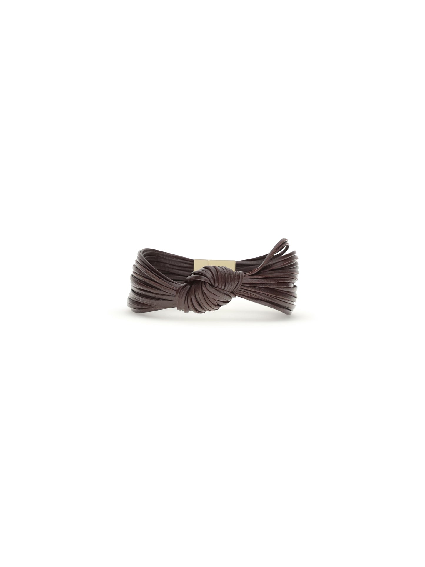 Bottega Veneta Women Knot Leather Bracelet BOTTEGA VENETA