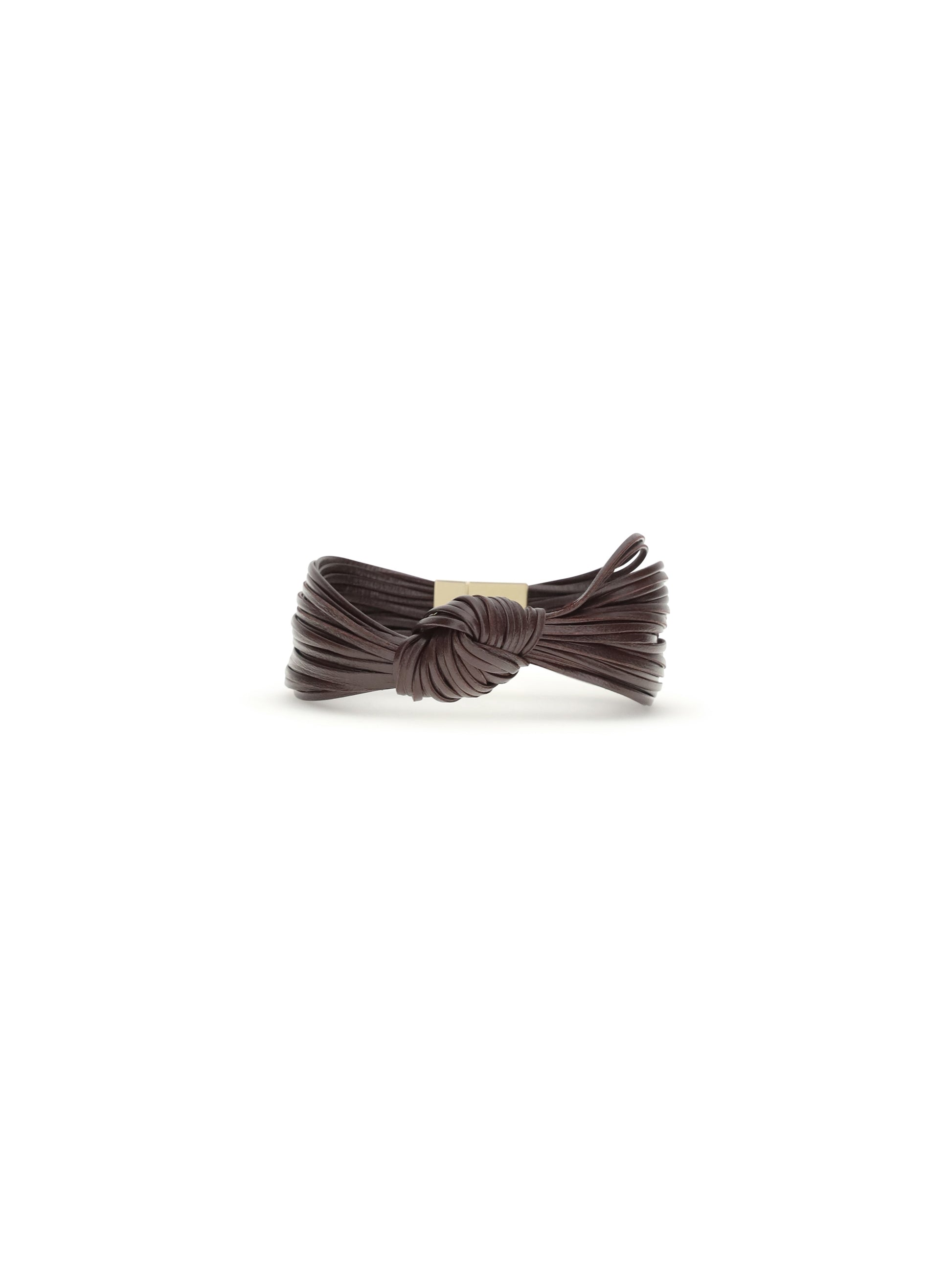 Bottega Veneta Women Knot Leather Bracelet BOTTEGA VENETA