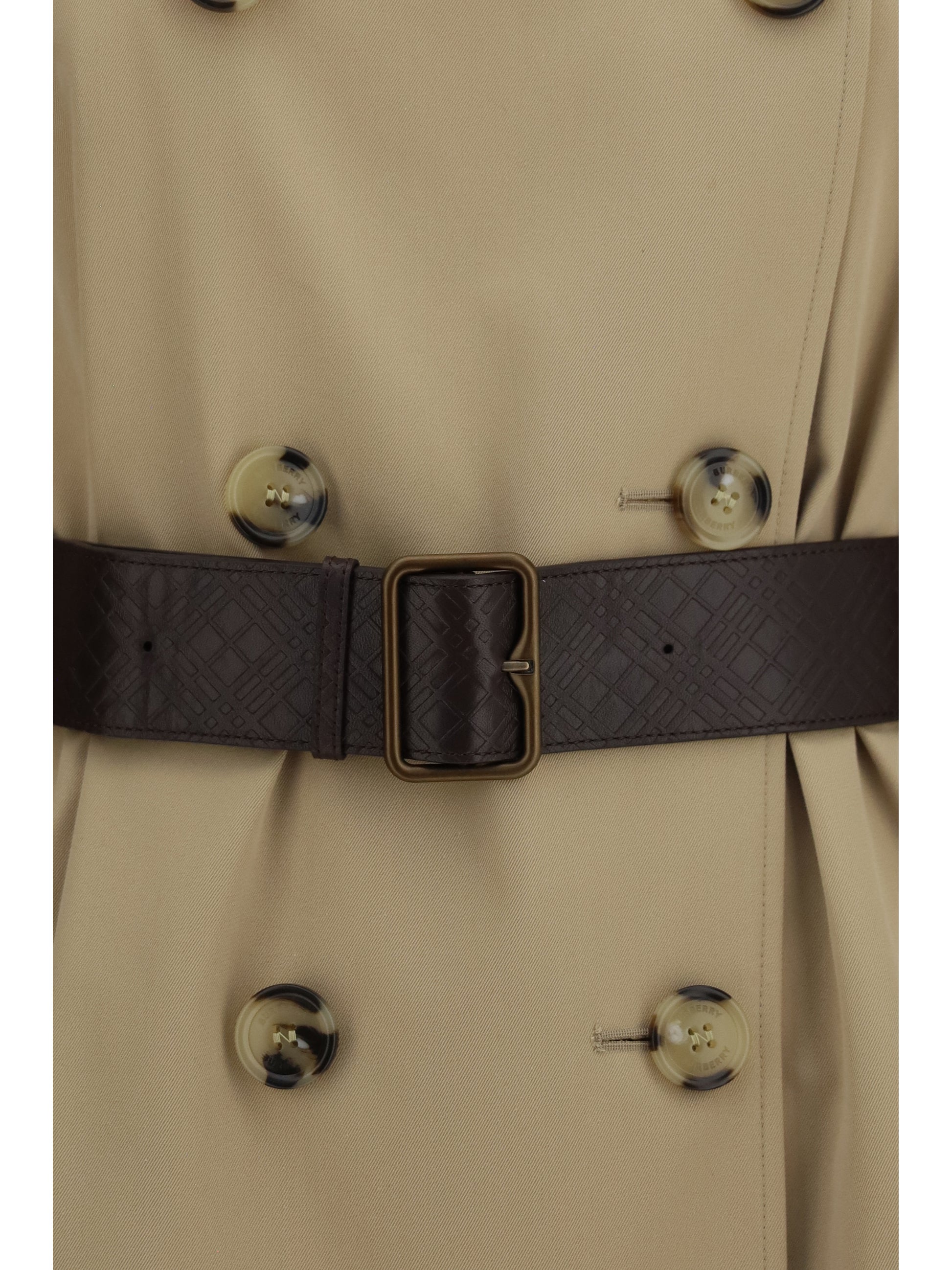 Burberry Women Kensington Midi Leather Trench BURBERRY
