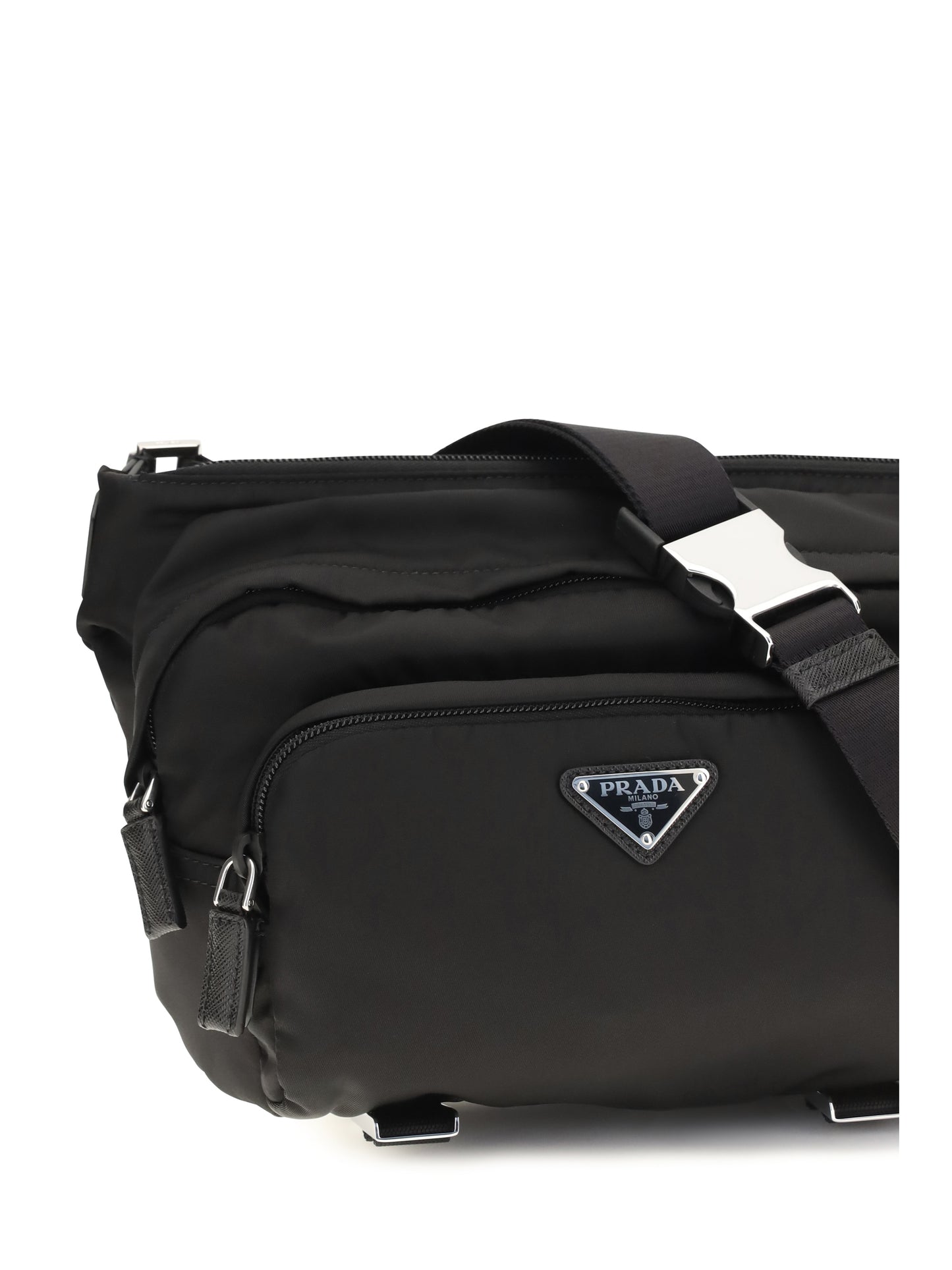 Prada Men Re-Nylon And Saffiano Shoulder Bag PRADA