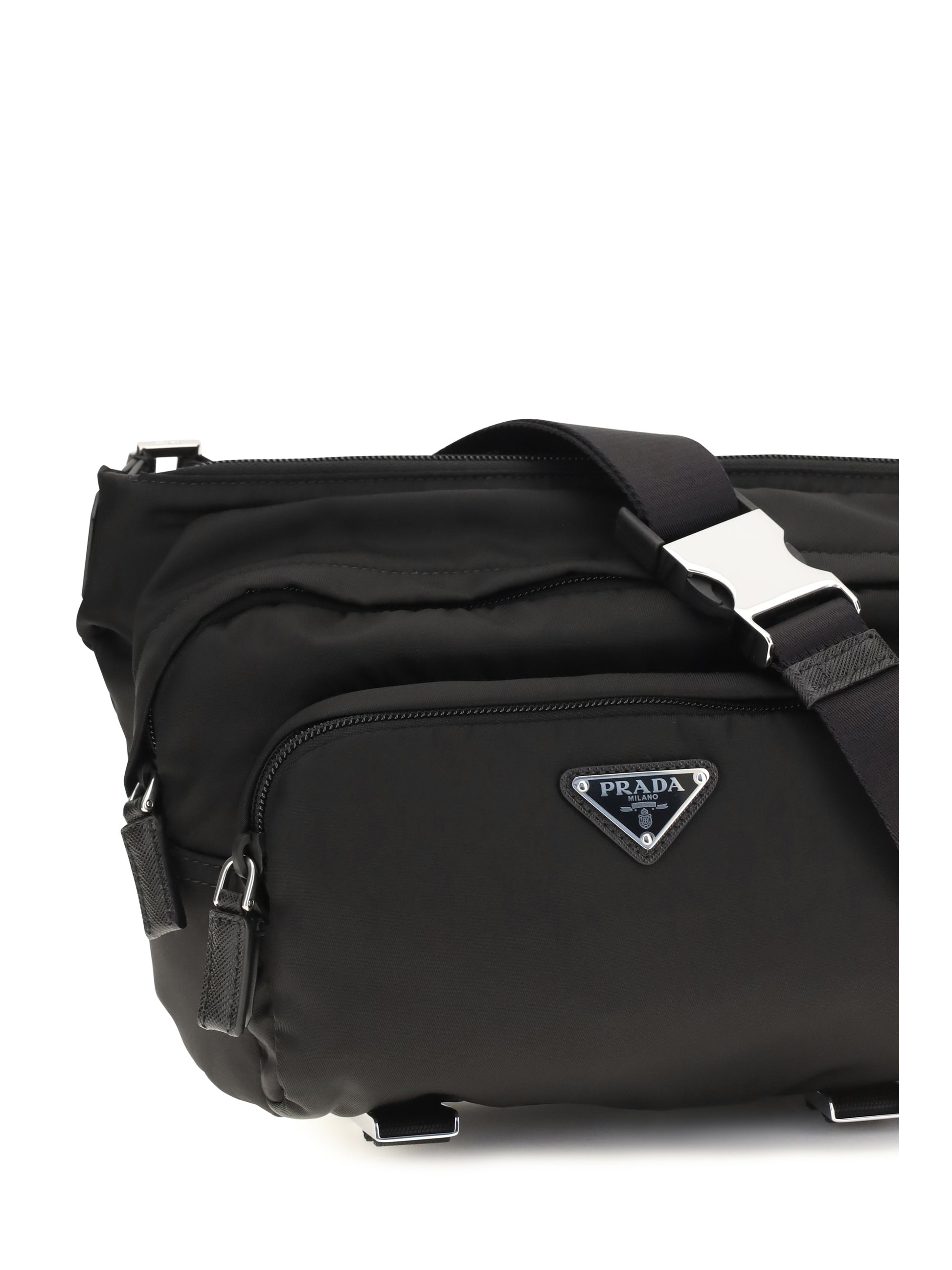 Prada Men Re-Nylon And Saffiano Shoulder Bag PRADA