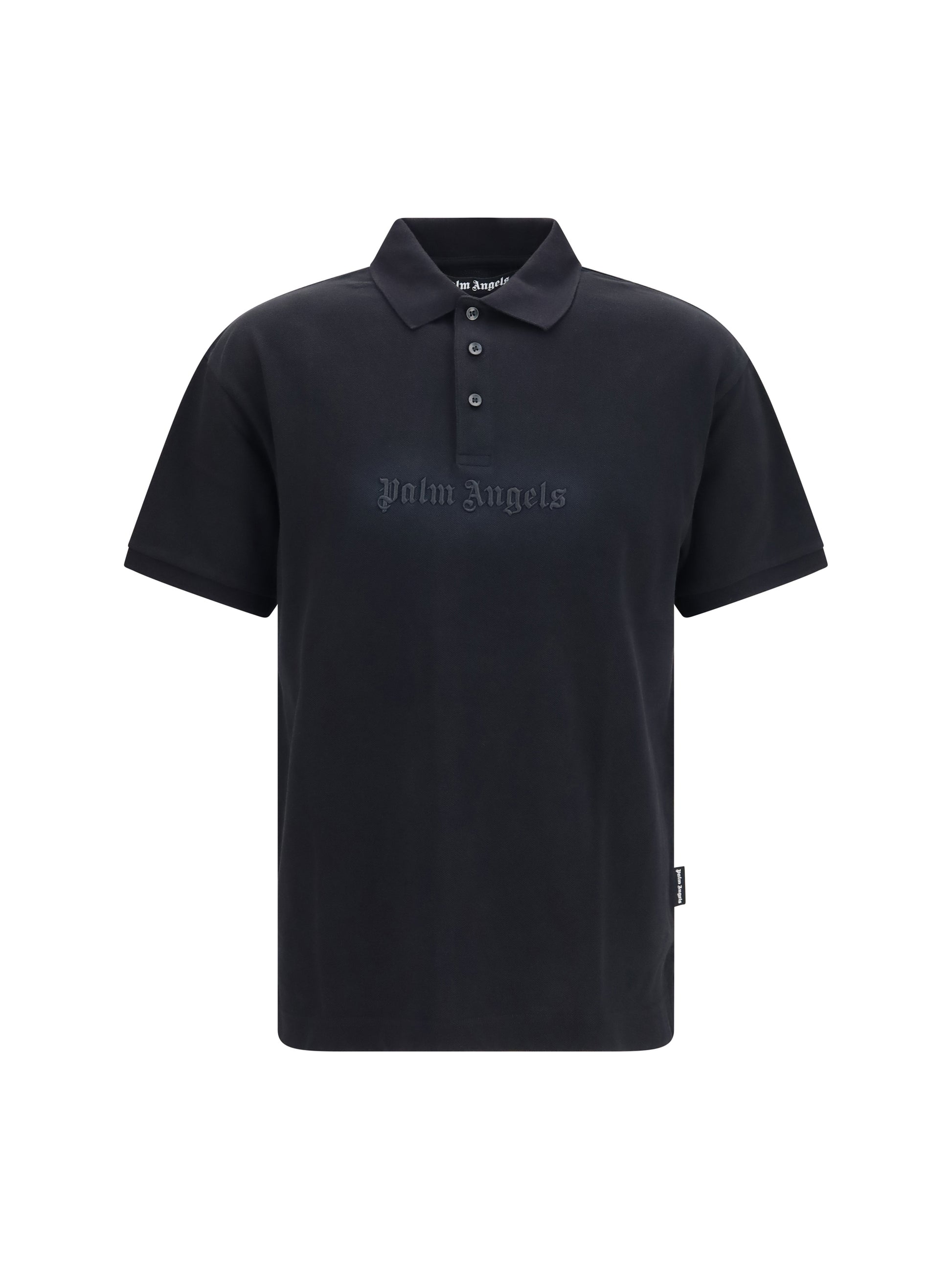 Palm Angels Men Cotton Polo With Embroidered Logo PALM ANGELS