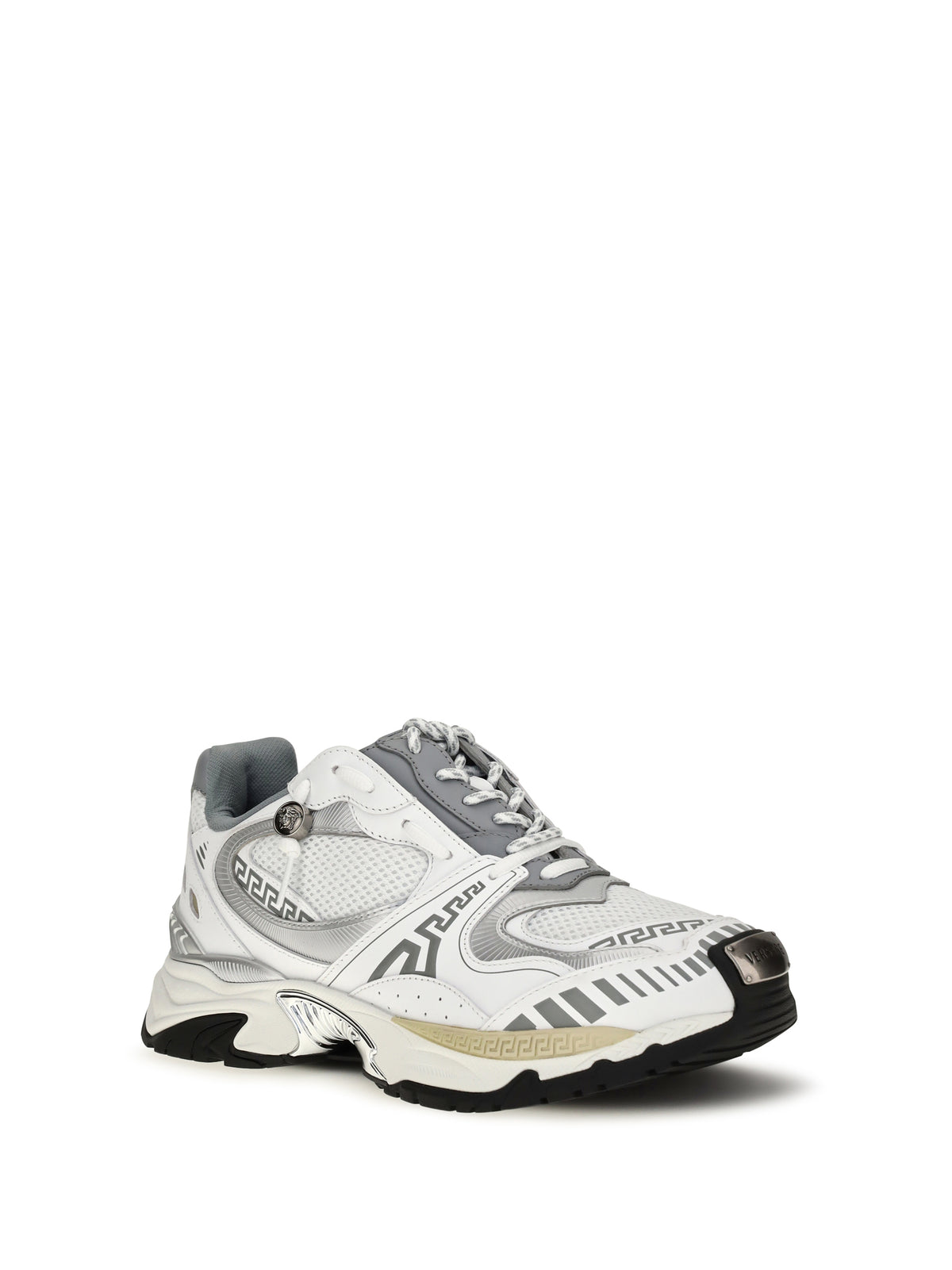 Versace Men Icaro Sneakers In Fabric, Mesh And Leather VERSACE