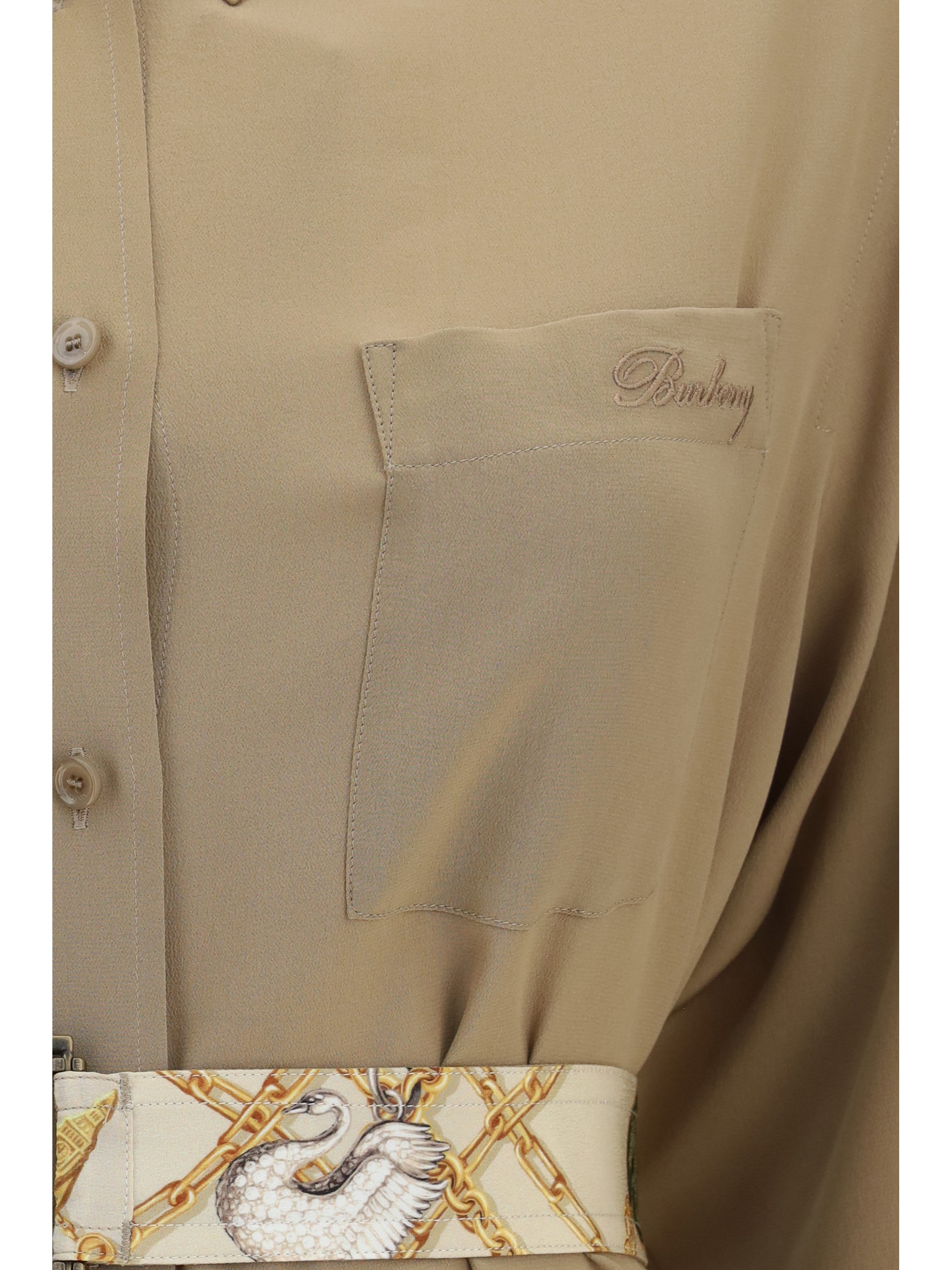 Burberry Women Silk Crêpe De Chine Shirt Dress BURBERRY