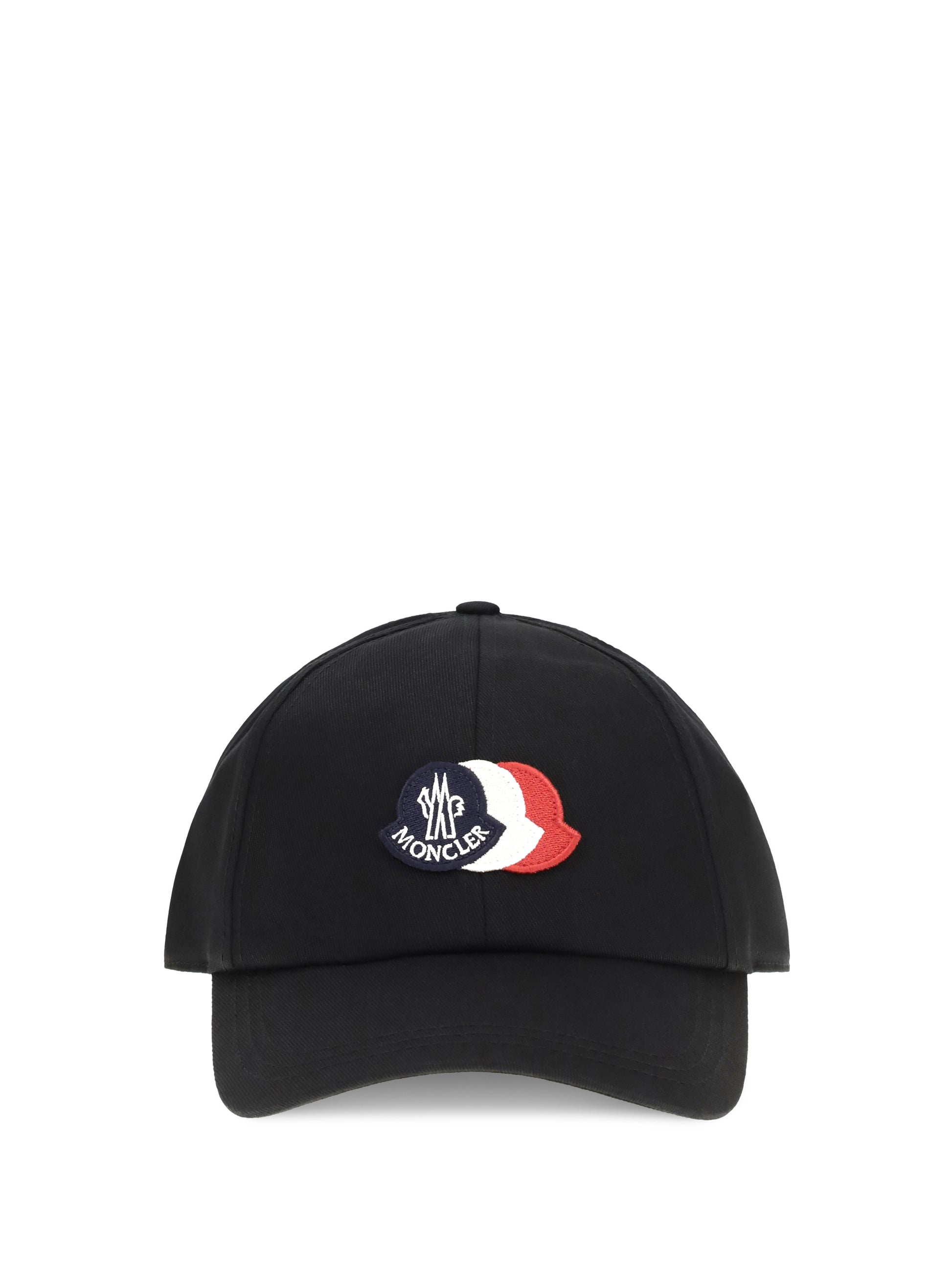 Moncler Men Baseball Cap With Tricolour Logo MONCLER