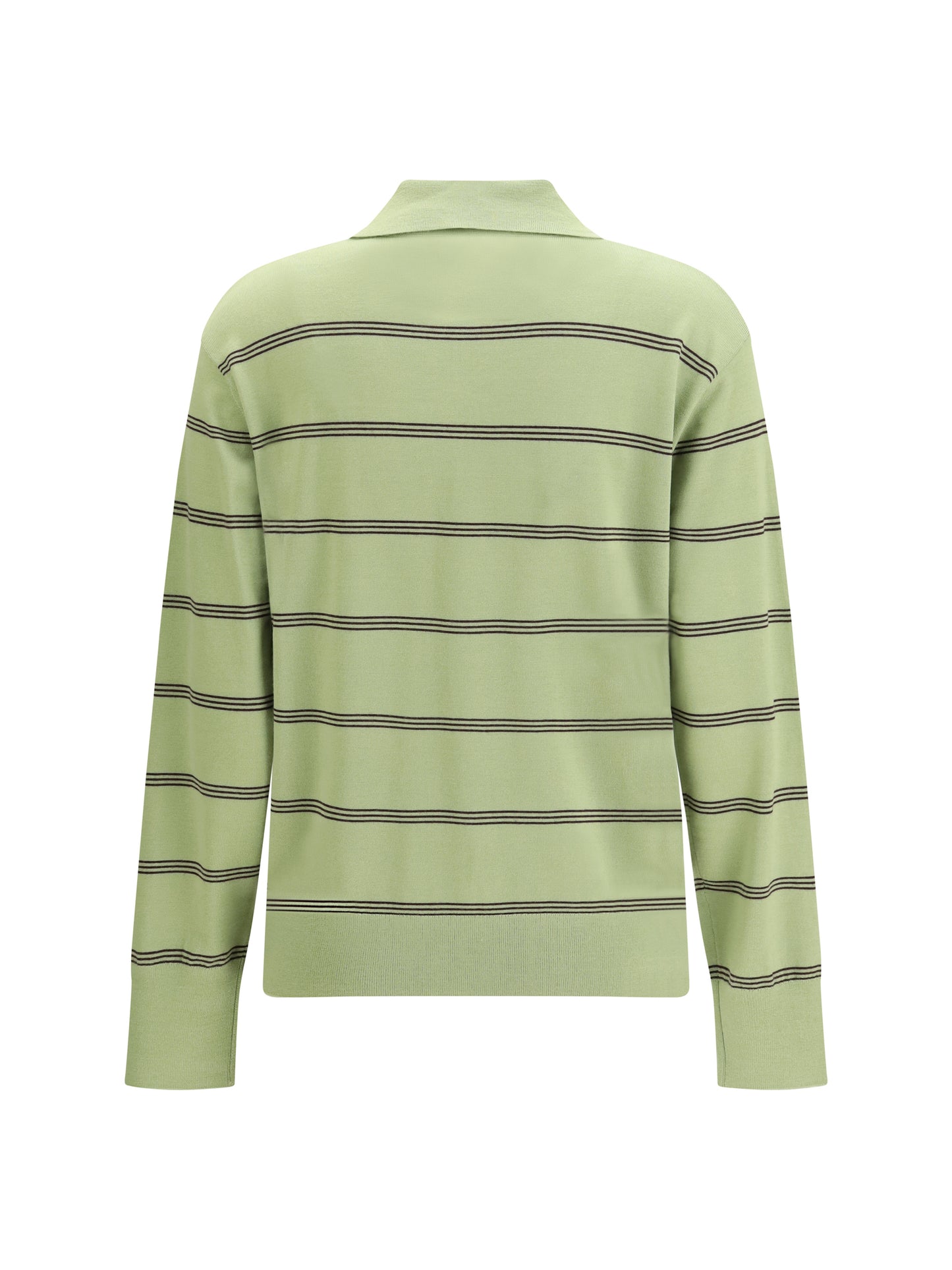 Dries Van Noten Women Merino Wool Striped Polo Sweater DRIES VAN NOTEN