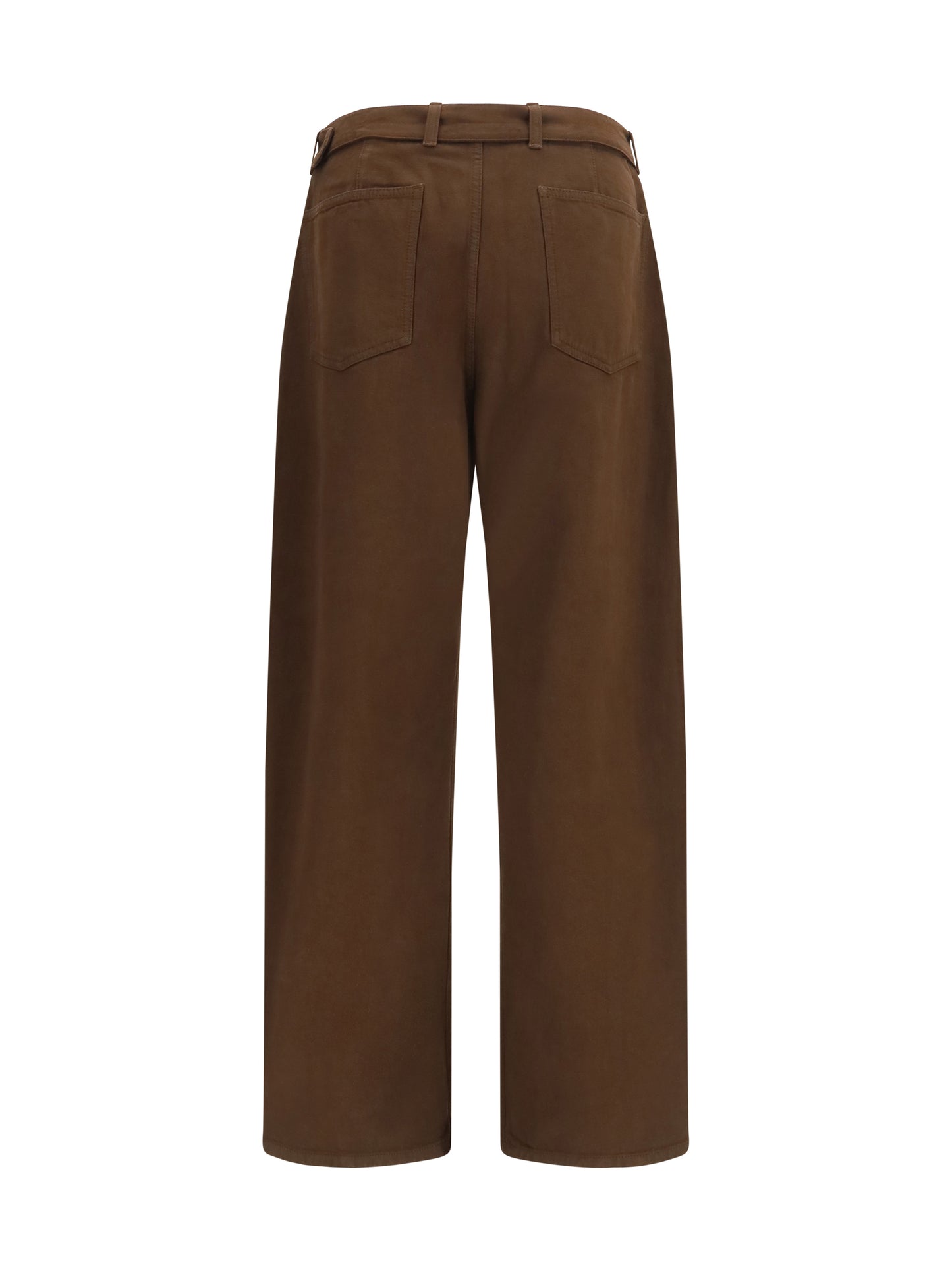 Lemaire Men Heavy Dyed Twill Belted Pants LEMAIRE