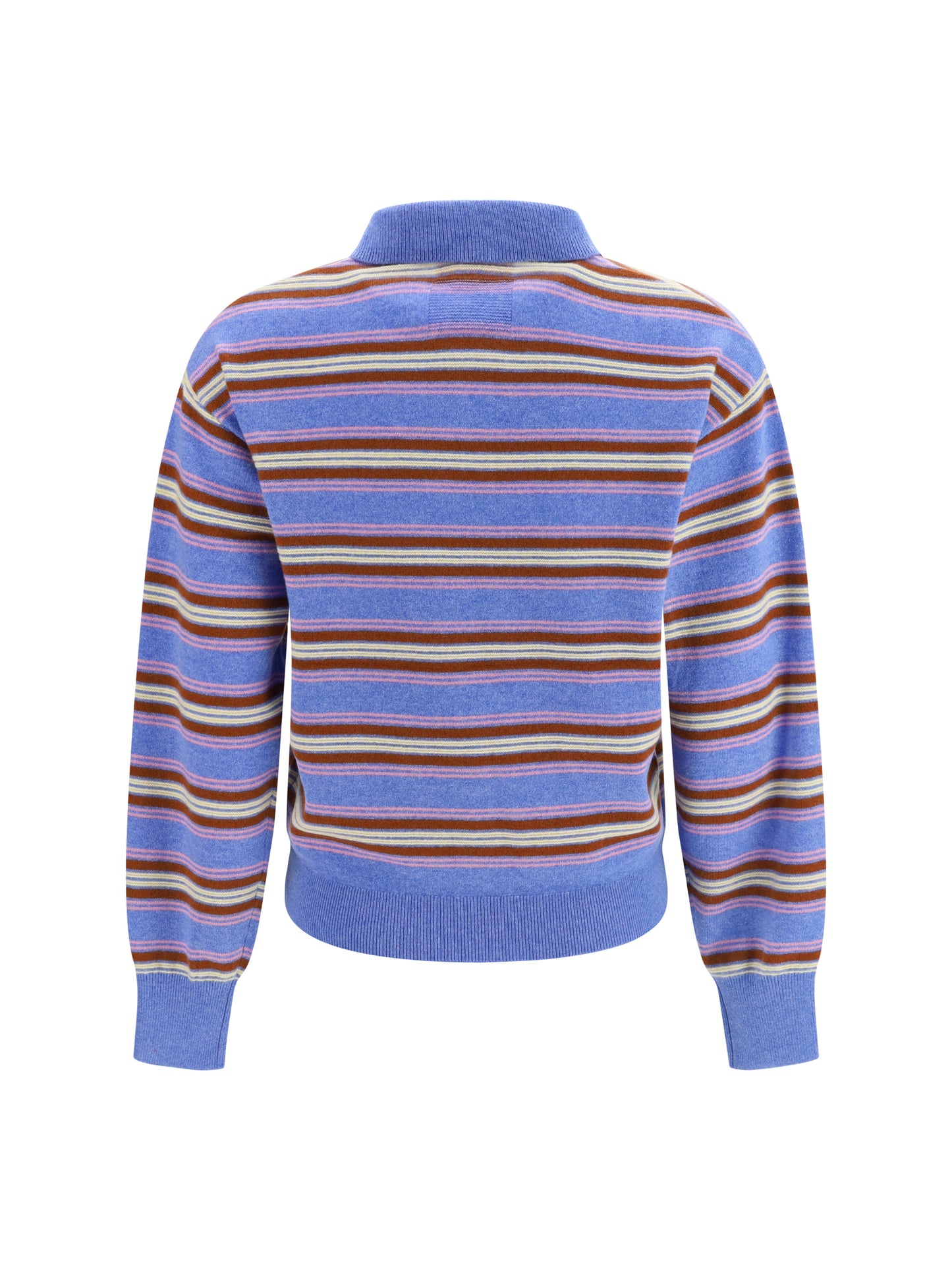 Guest In Residence Women College Striped Polo Sweater GUEST IN RESIDENCE