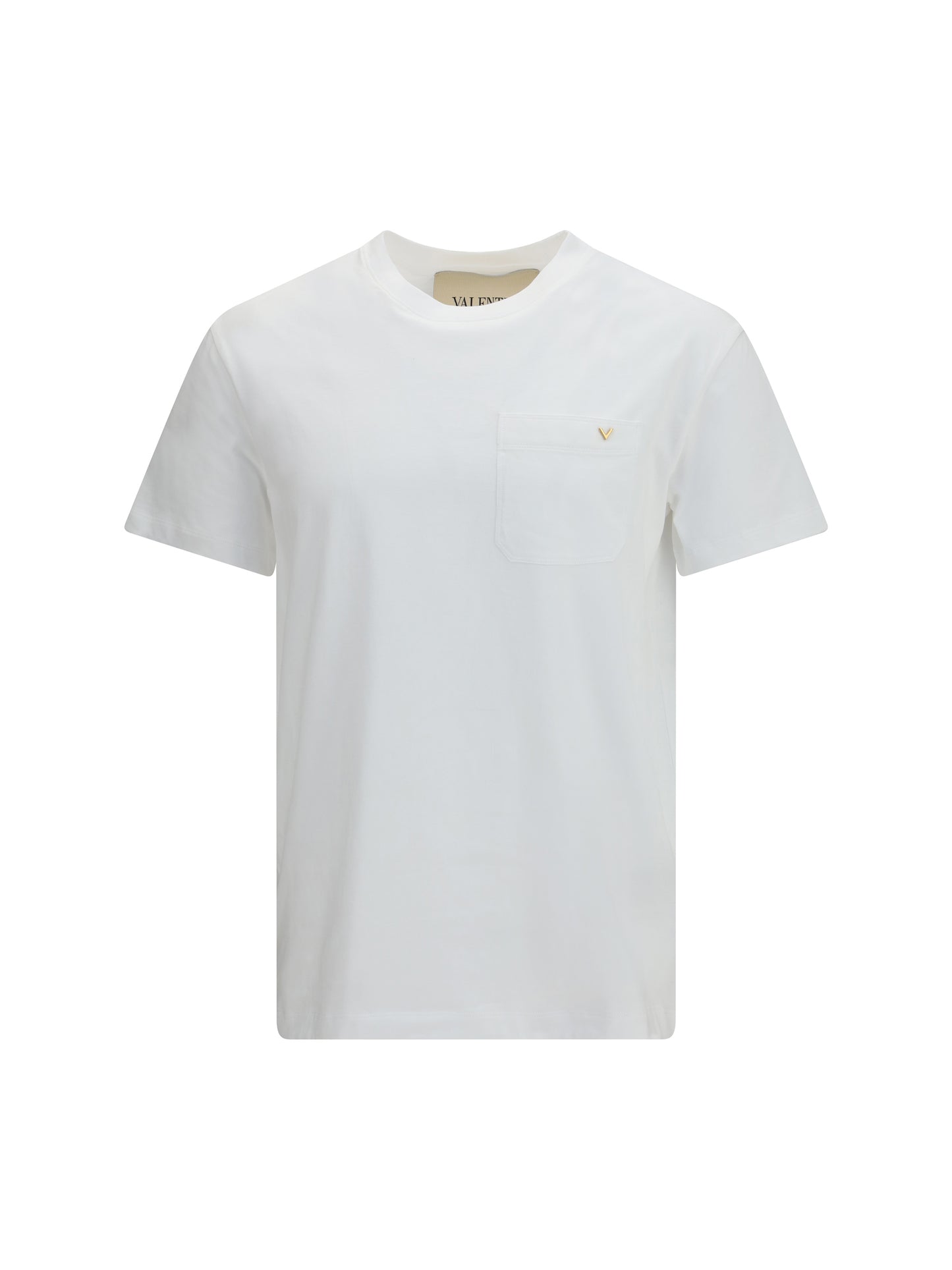 Valentino Men Cotton T-Shirt With Vgold VALENTINO