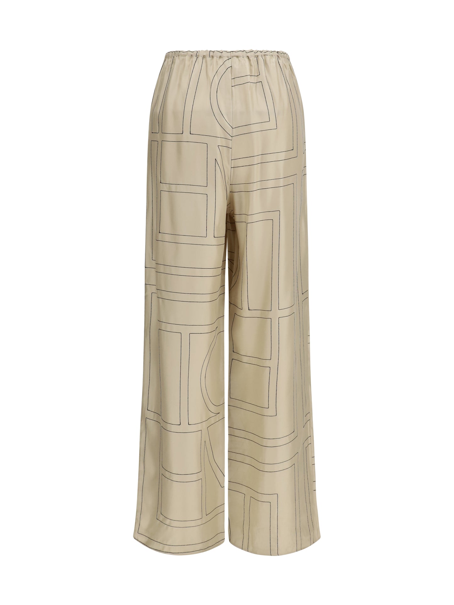 Toteme Women Silk Monogram Pants TOTEME
