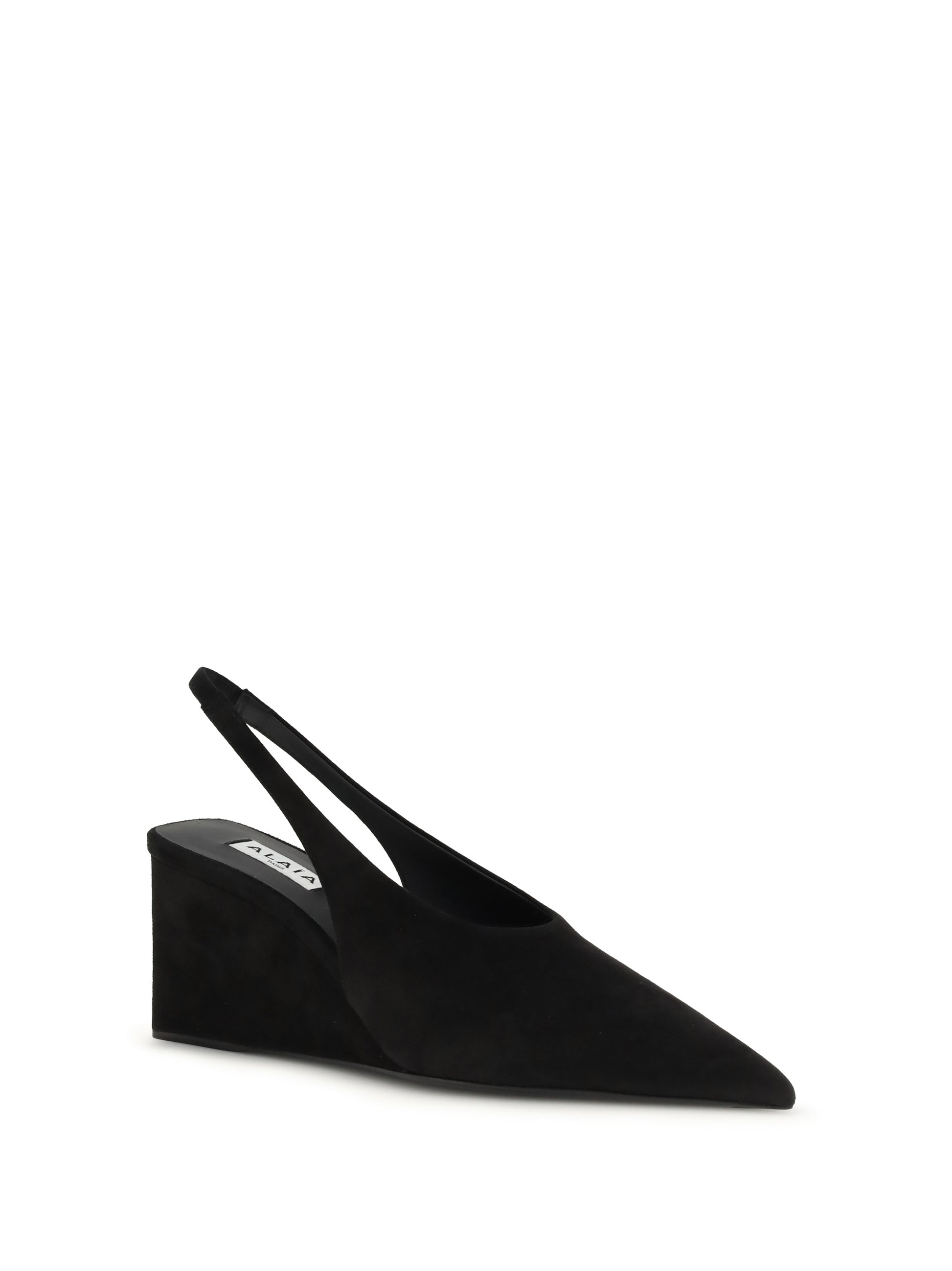 Alaïa Women Cube Wedge Slingback Pumps ALAIA