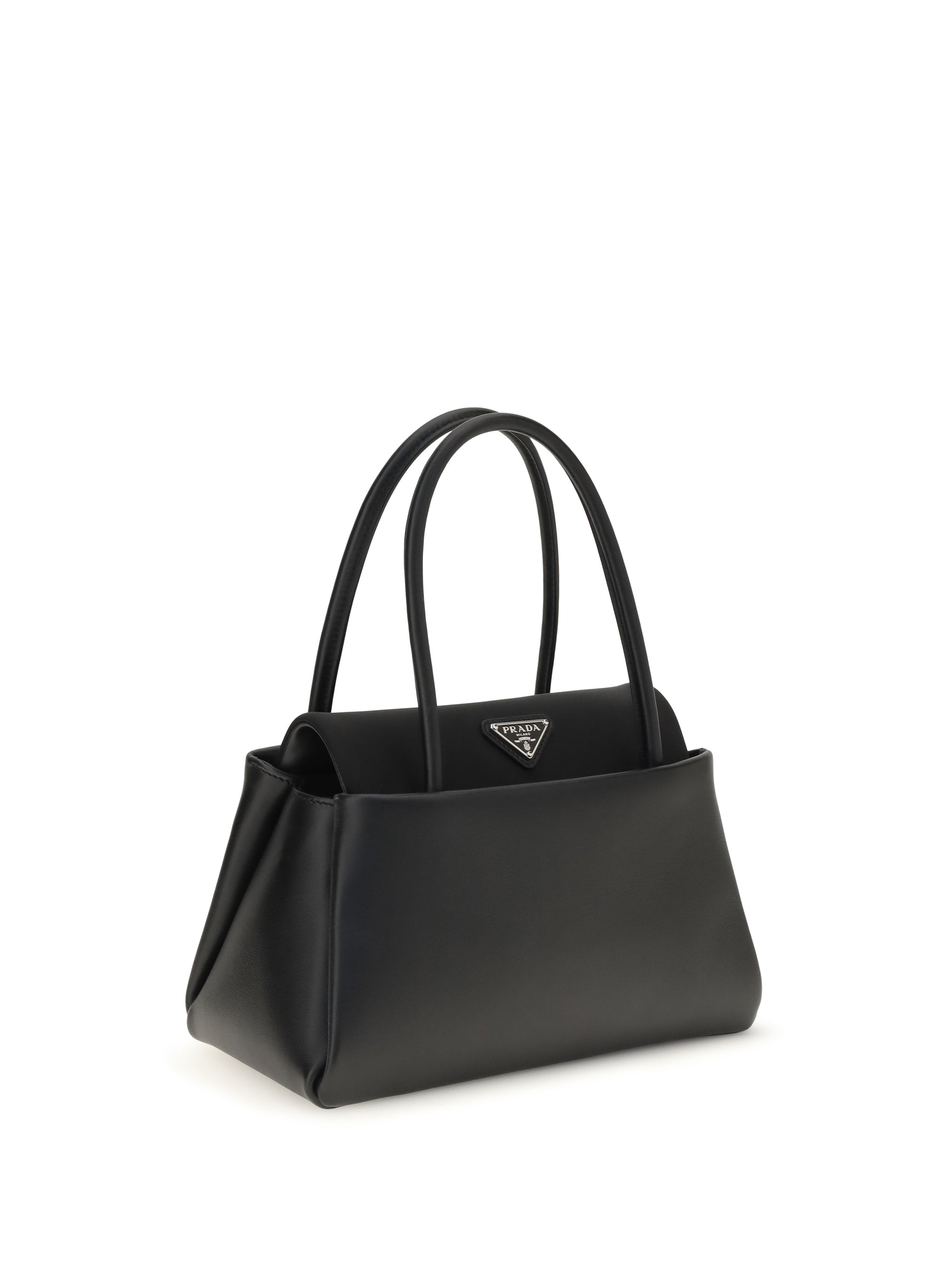 Prada Women Top Handle Bag With Triangle Logo PRADA