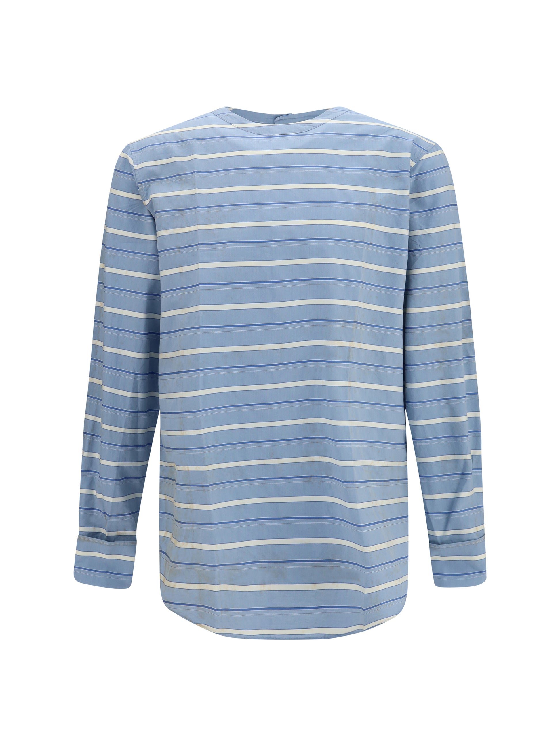 Prada Men Cotton Shirt With Back Buttons PRADA