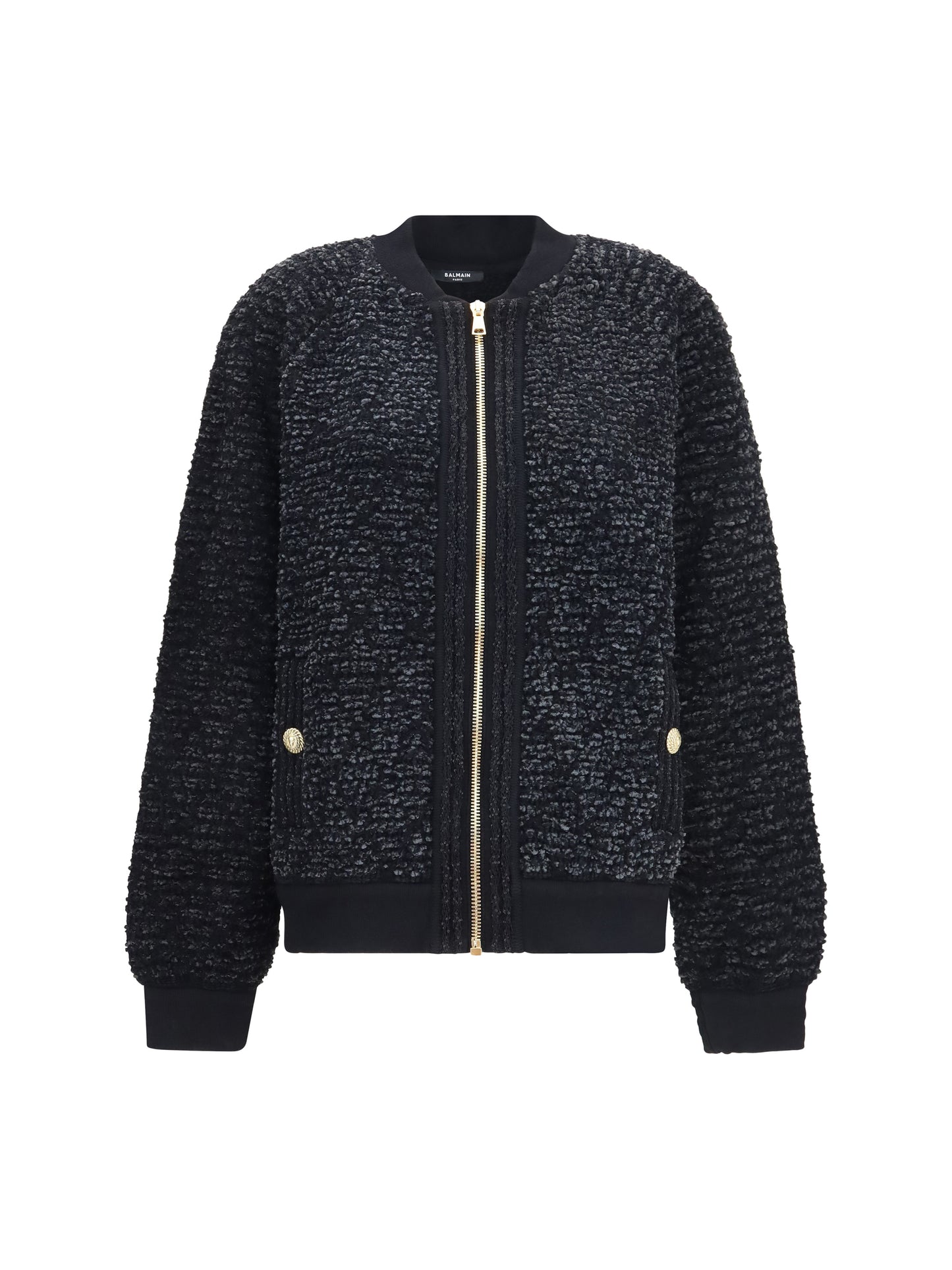 Balmain Women Zip Jacket With Sequin Details BALMAIN
