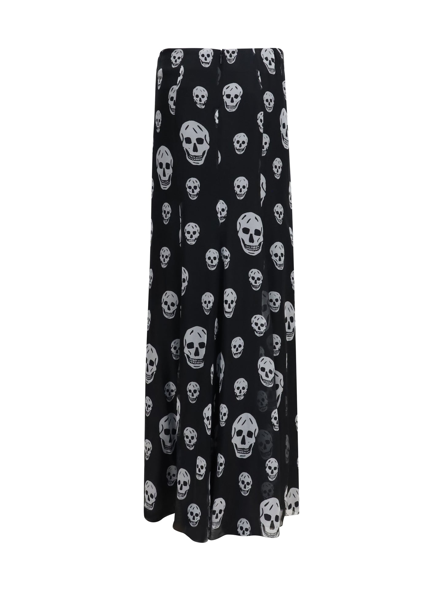 Alexander Mcqueen Women Draped Long Skull Skirt ALEXANDER MCQUEEN