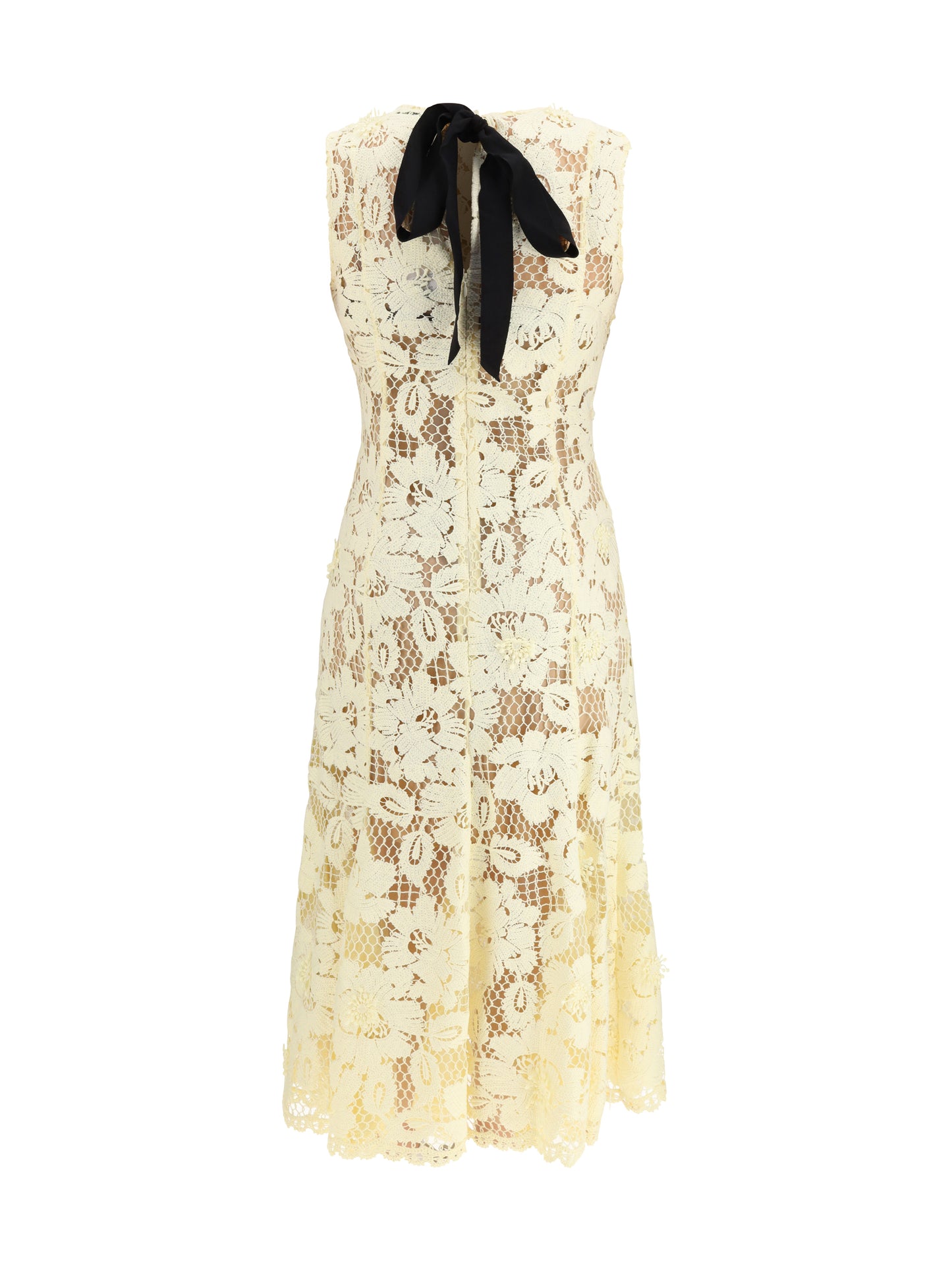 Self-Portrait Women Crochet Lace Midi Dress SELF-PORTRAIT