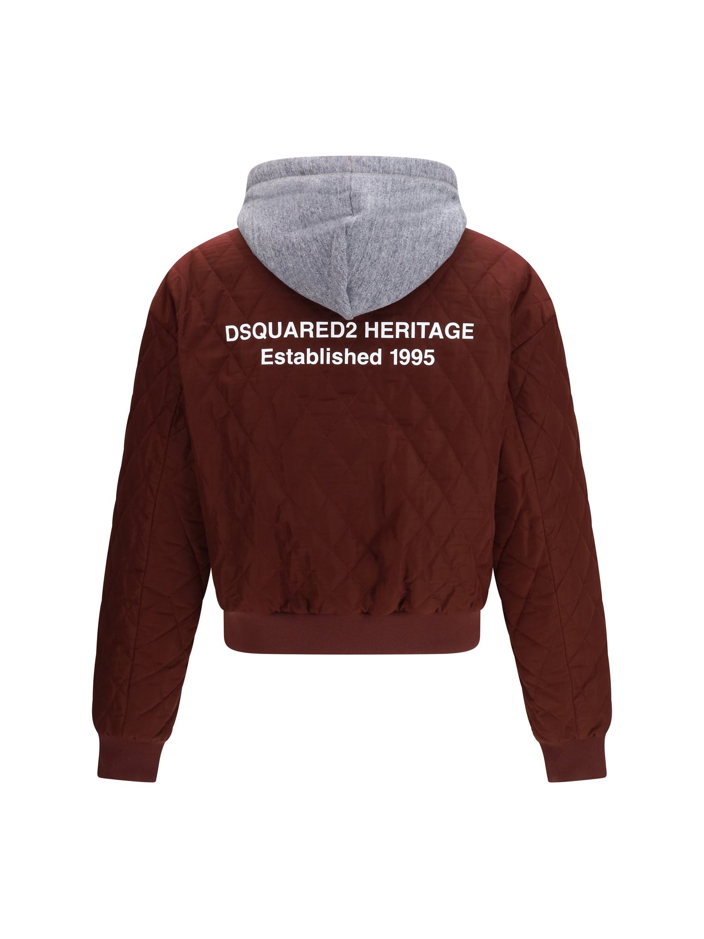 Dsquared2 Men Quilted Hooded Bomber Jacket DSQUARED2