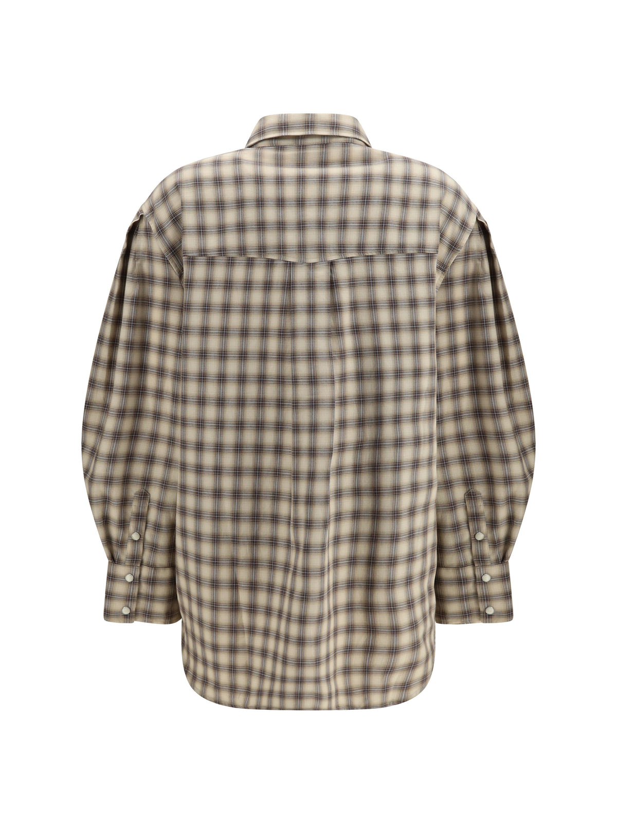 Ganni Women Check Fannel Shirt GANNI