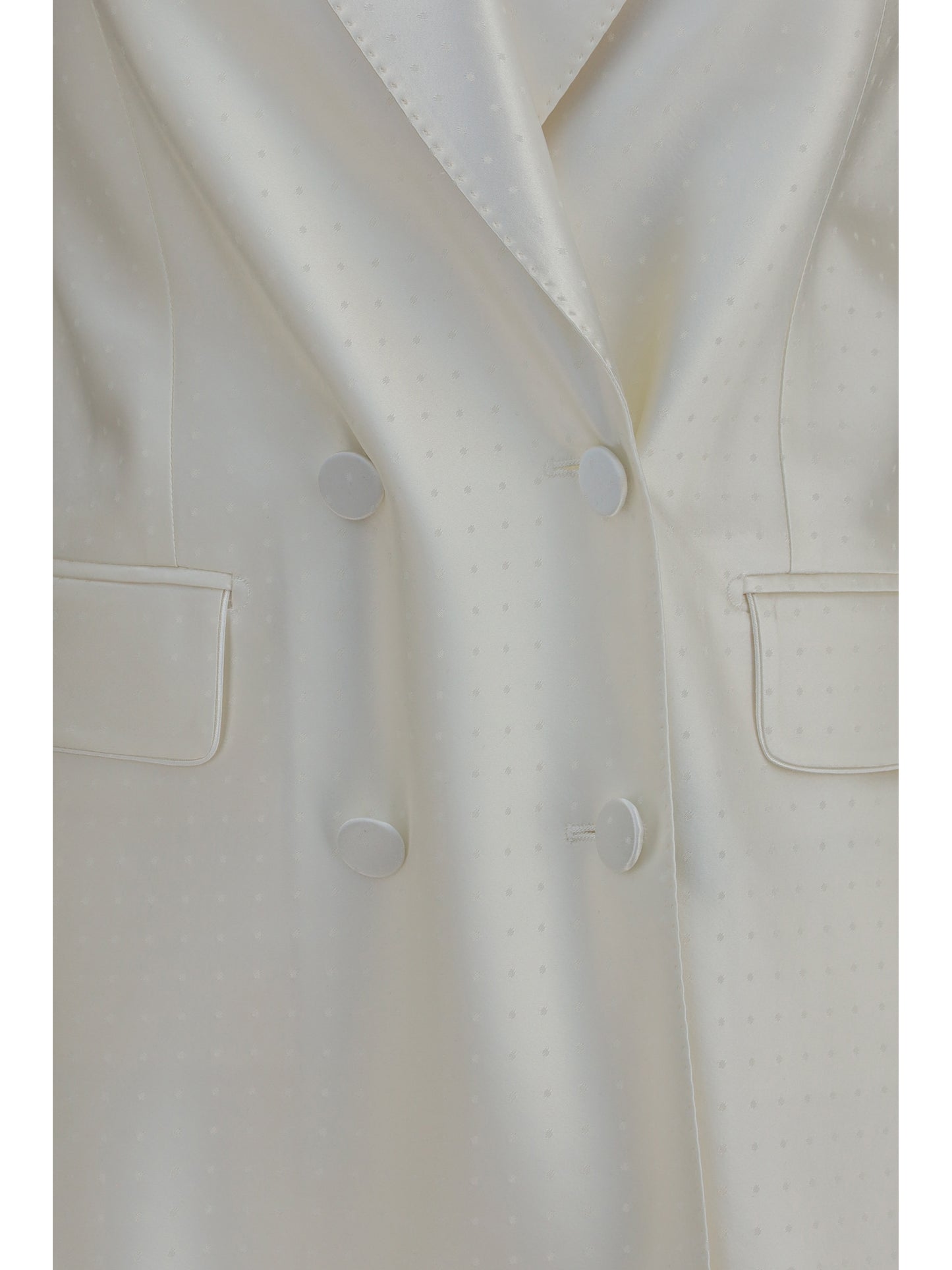 Tom Ford Women Polka-Dot Satin Double-Breasted Blazer