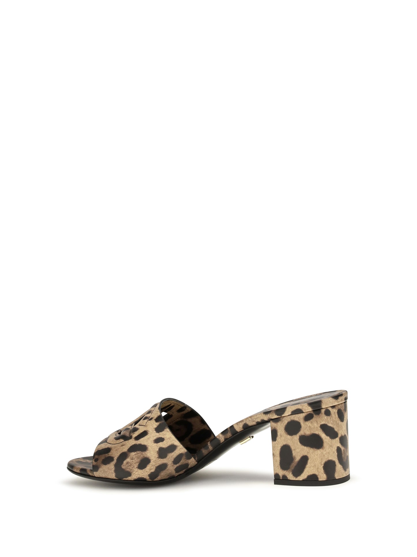 Dolce & Gabbana Women Leopard Print Leather Mules DOLCE & GABBANA