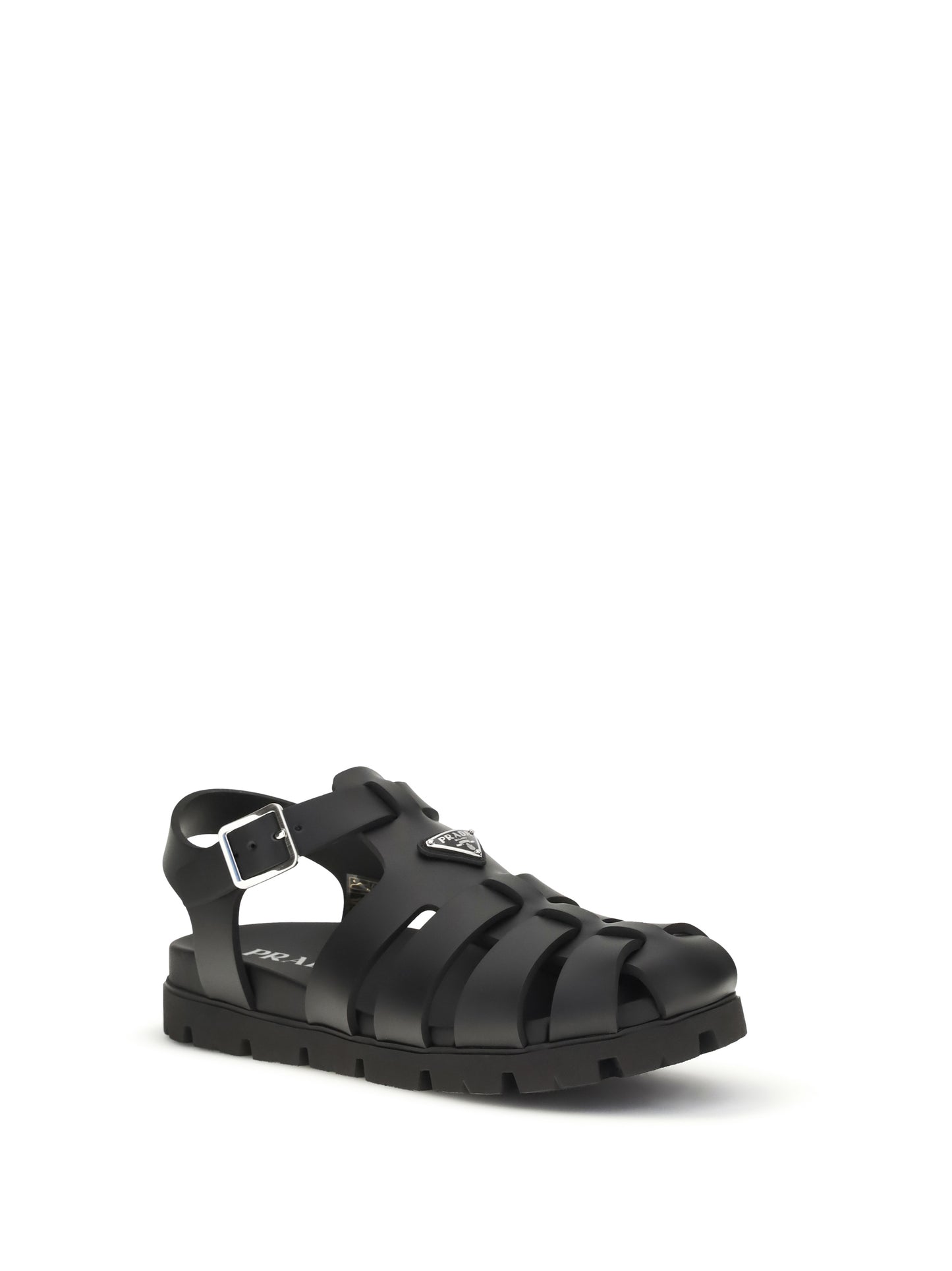 Prada Men Rubber Cage Sandal PRADA