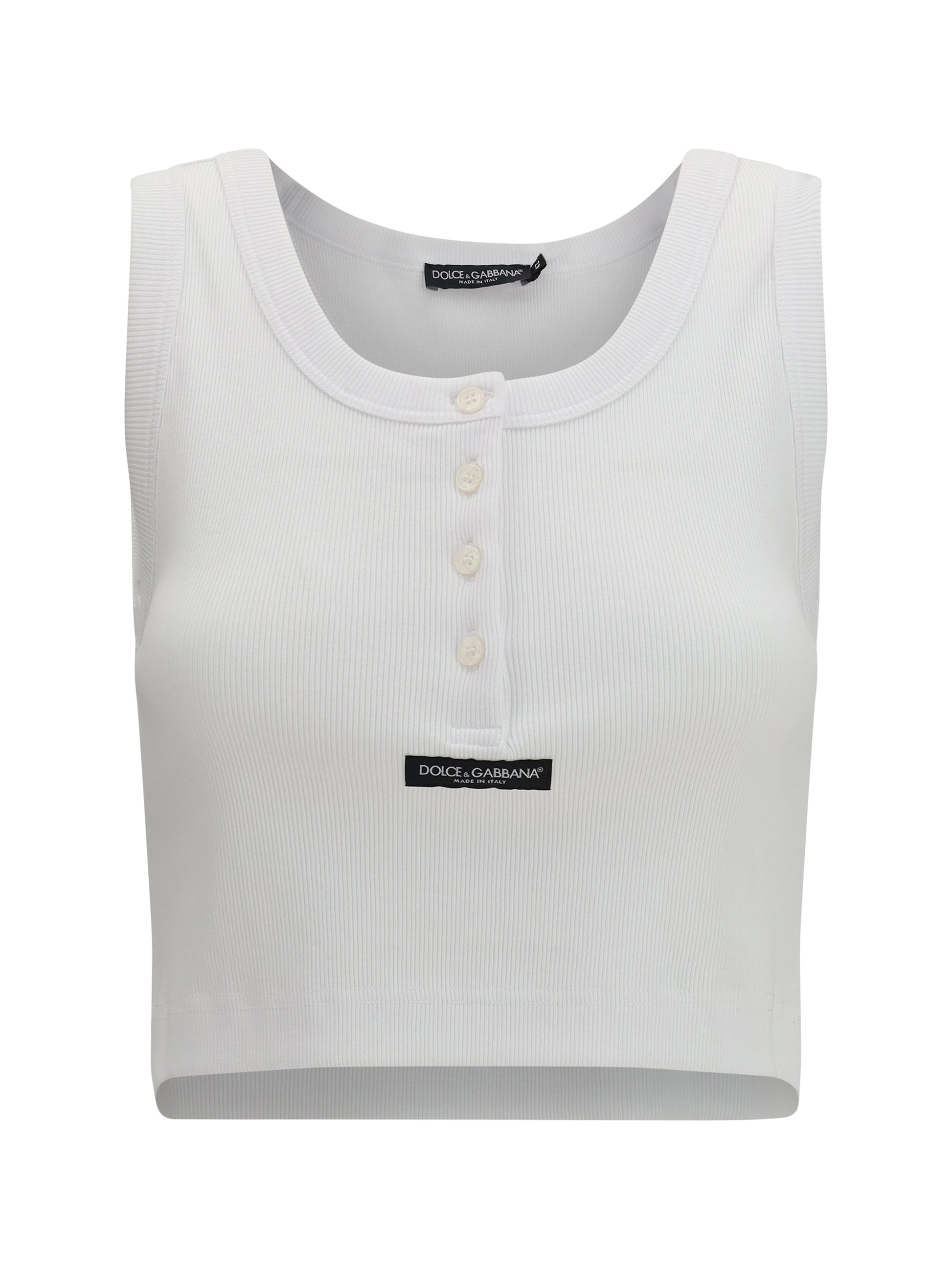 Dolce & Gabbana Women Ribbed Tank Top DOLCE & GABBANA