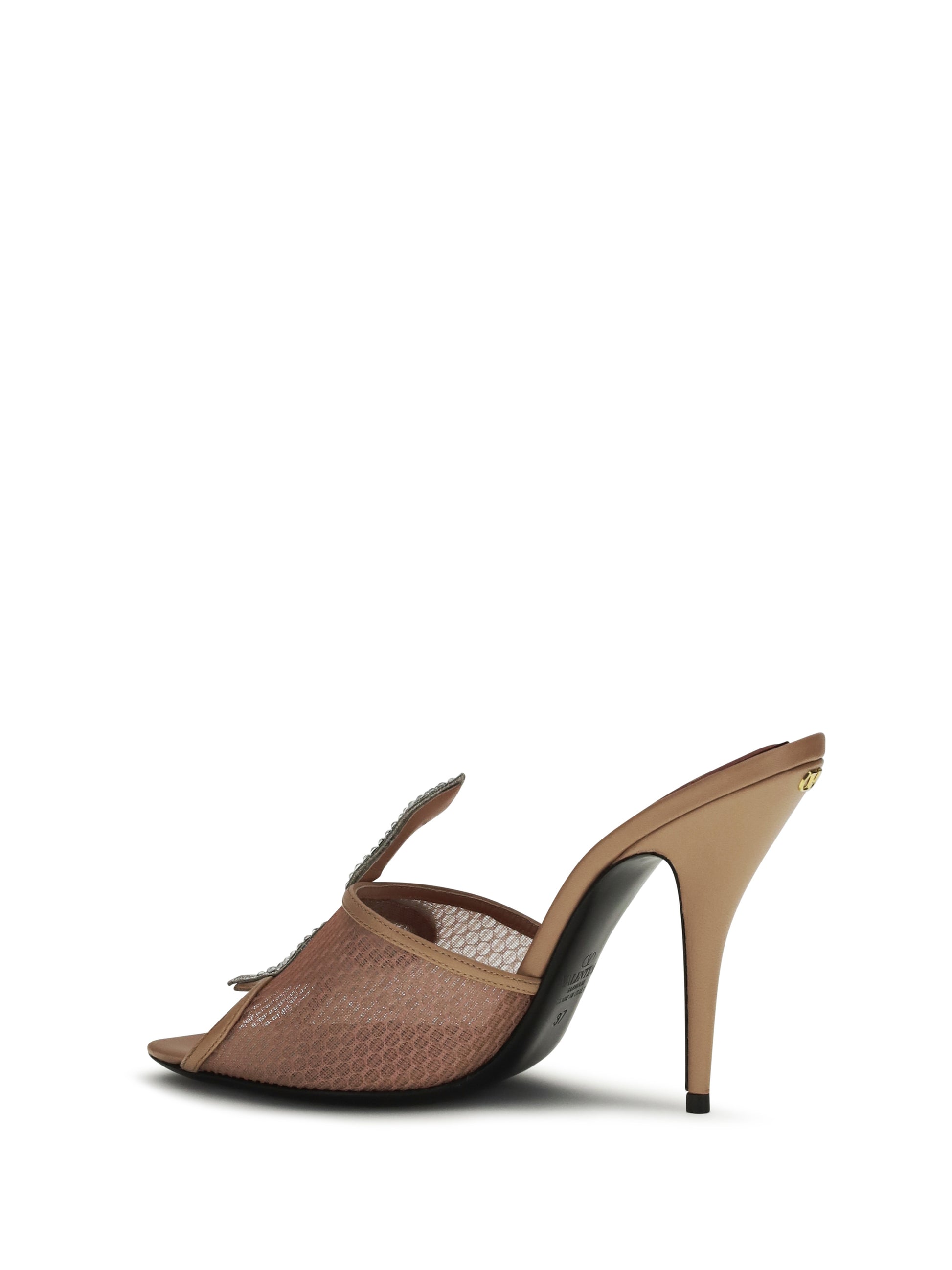 Valentino Garavani Women Coeur Vipère Sandals With Mesh VALENTINO GARAVANI