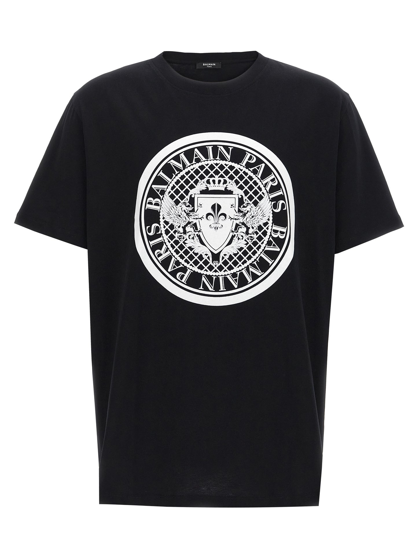 Balmain Men Velvet Logo T-Shirt BALMAIN