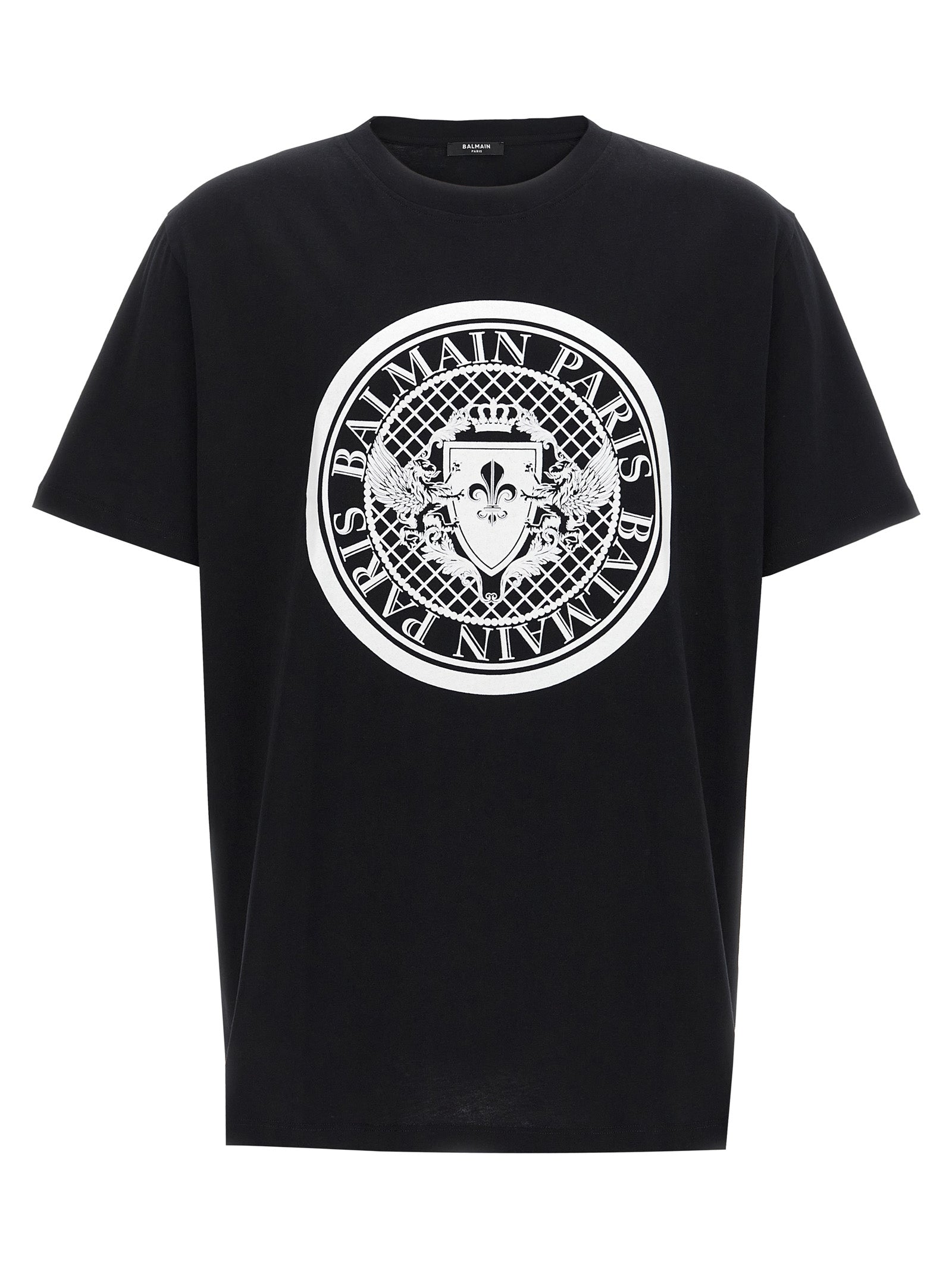 Balmain Men Velvet Logo T-Shirt BALMAIN