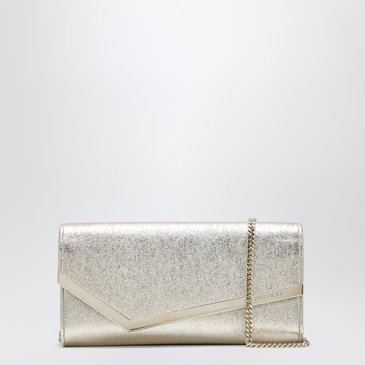 Jimmy Choo Emmie Brilliance Fabric Clutch In Platinum Ice Women JIMMY CHOO