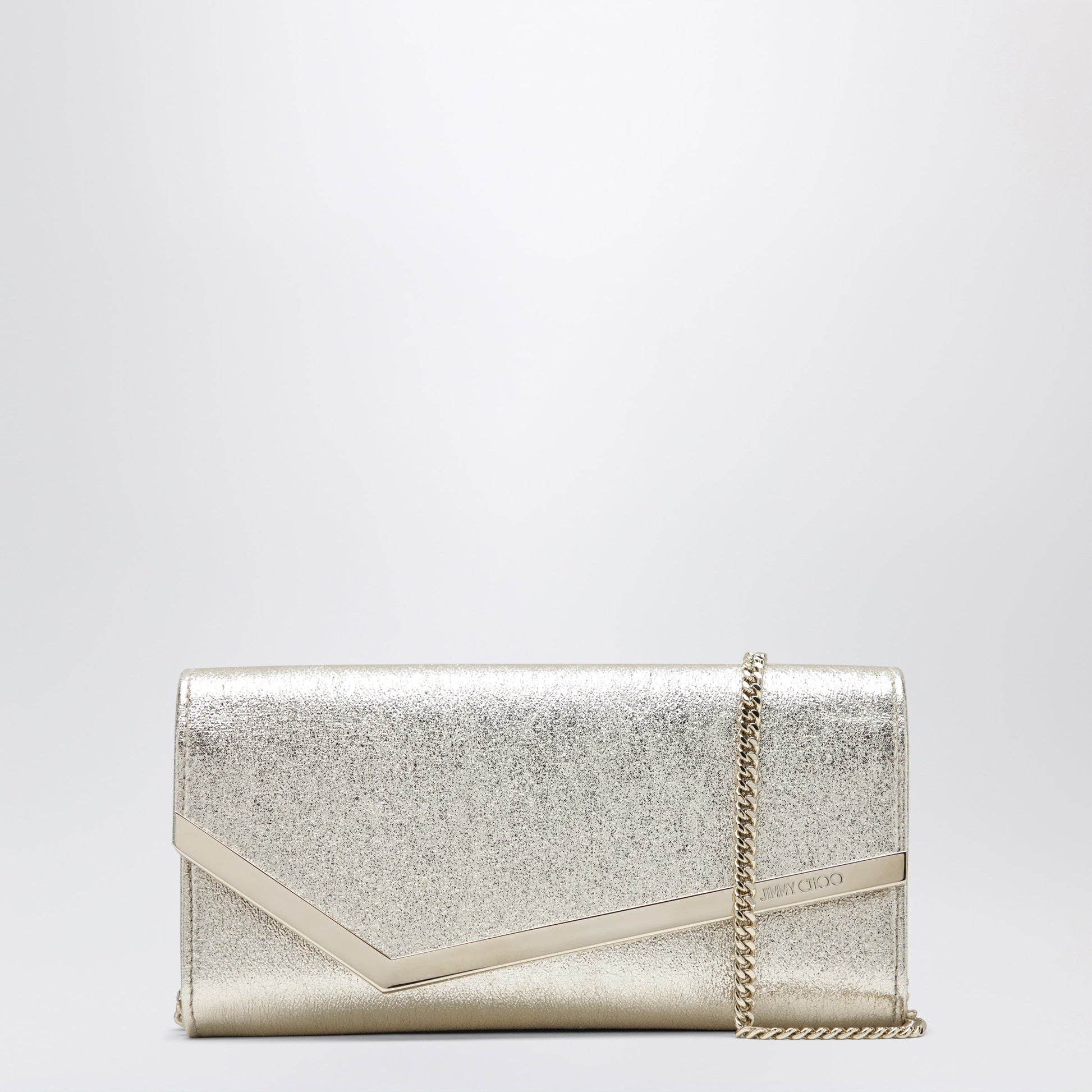 Jimmy Choo Emmie Brilliance Fabric Clutch In Platinum Ice Women JIMMY CHOO