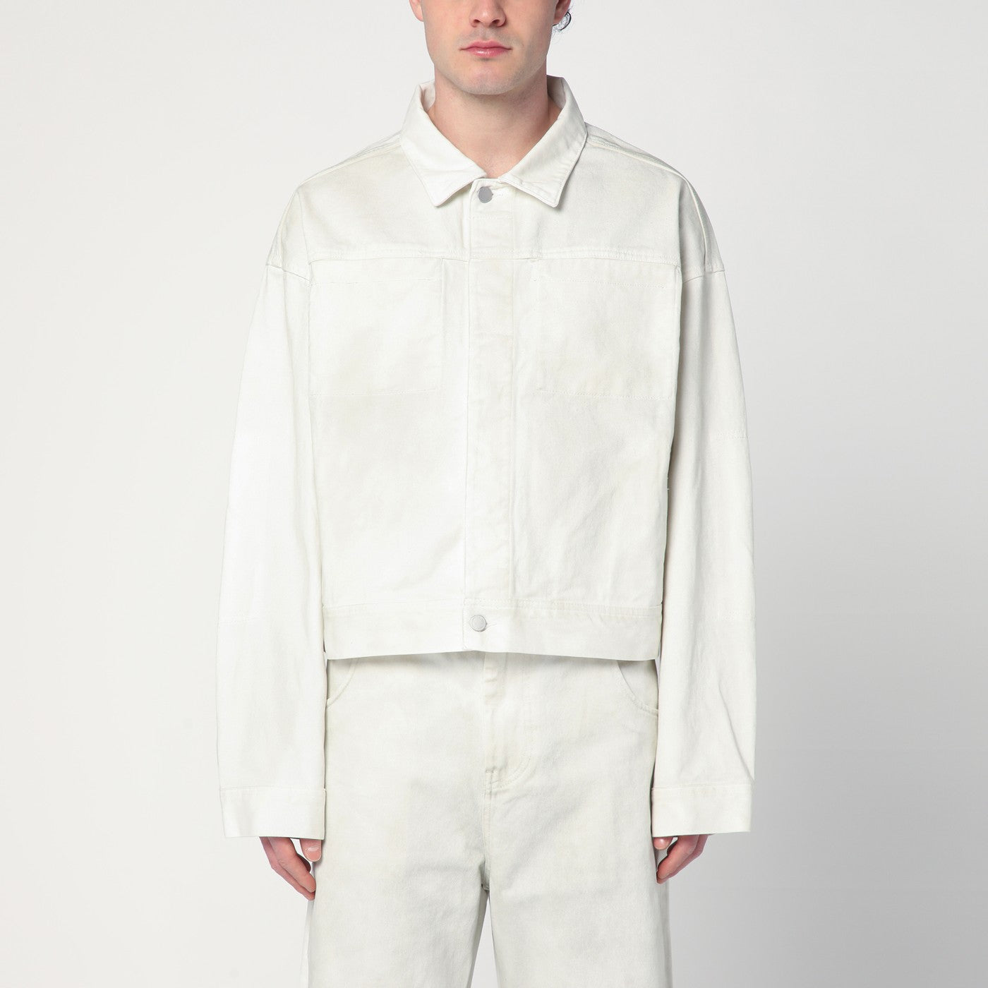 Entire Studios Ivory Denim Jacket Men Entire Studios