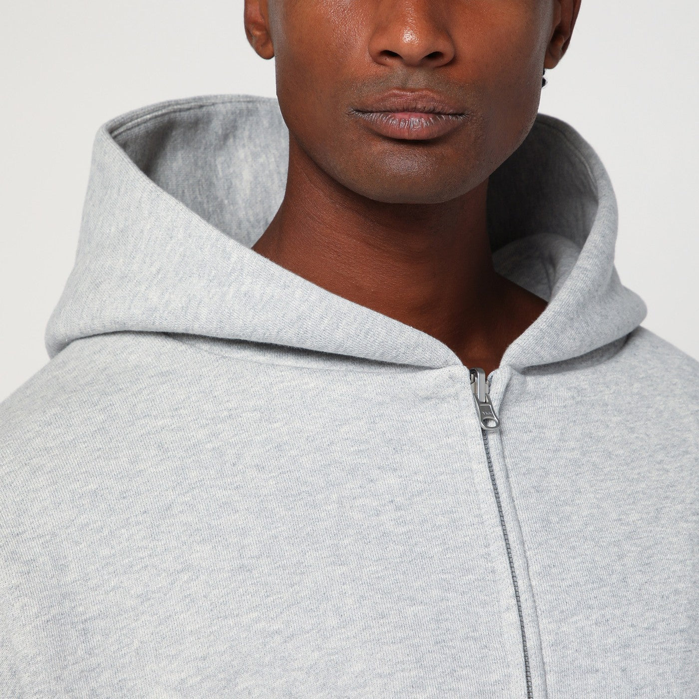 Entire Studios Grey Zip Cotton Sweatshirt Men Entire Studios