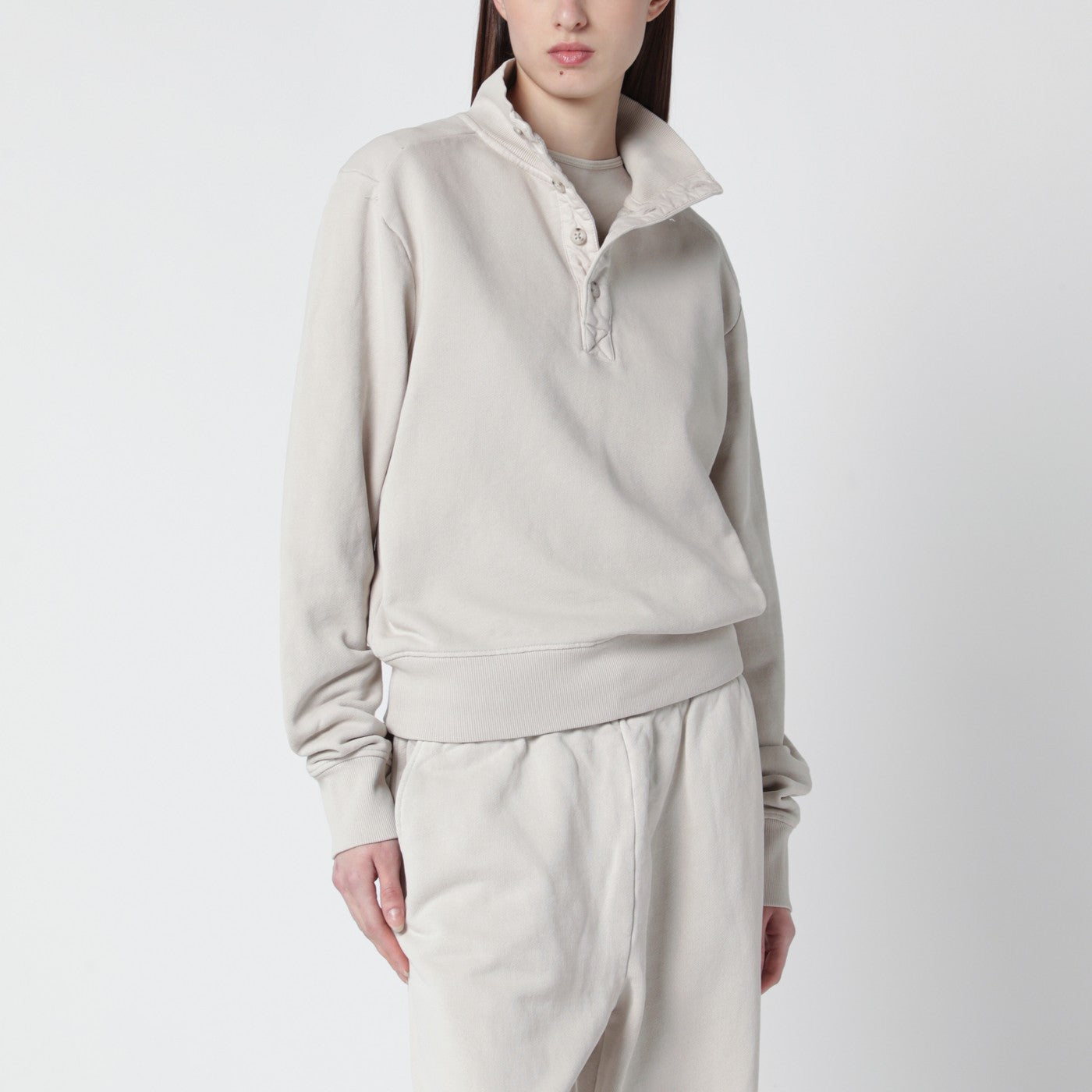 Entire Studios Vintage White Cotton Sweatshirt Women Entire Studios