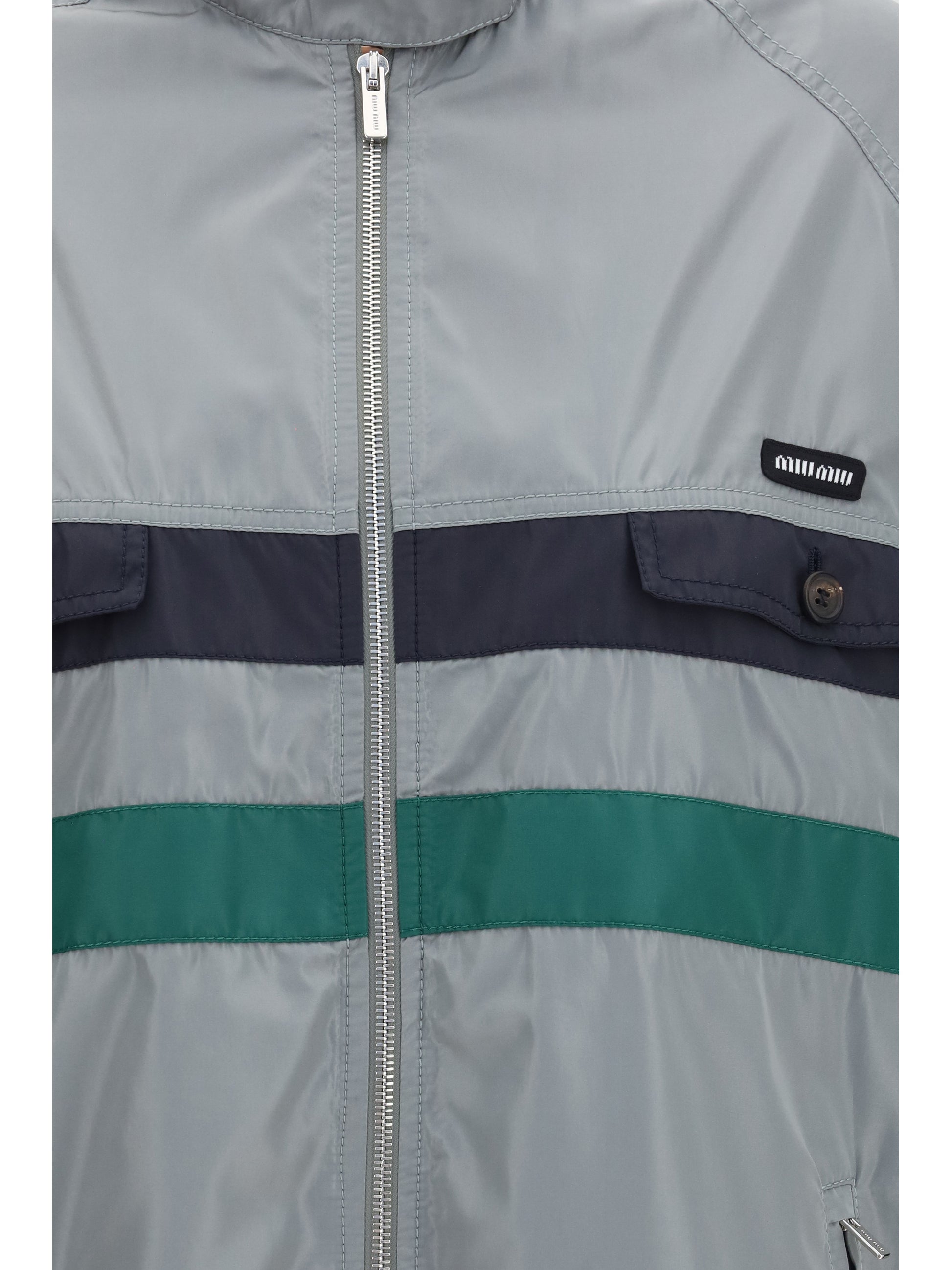 Miu Miu Women Technical Silk Jacket MIU MIU