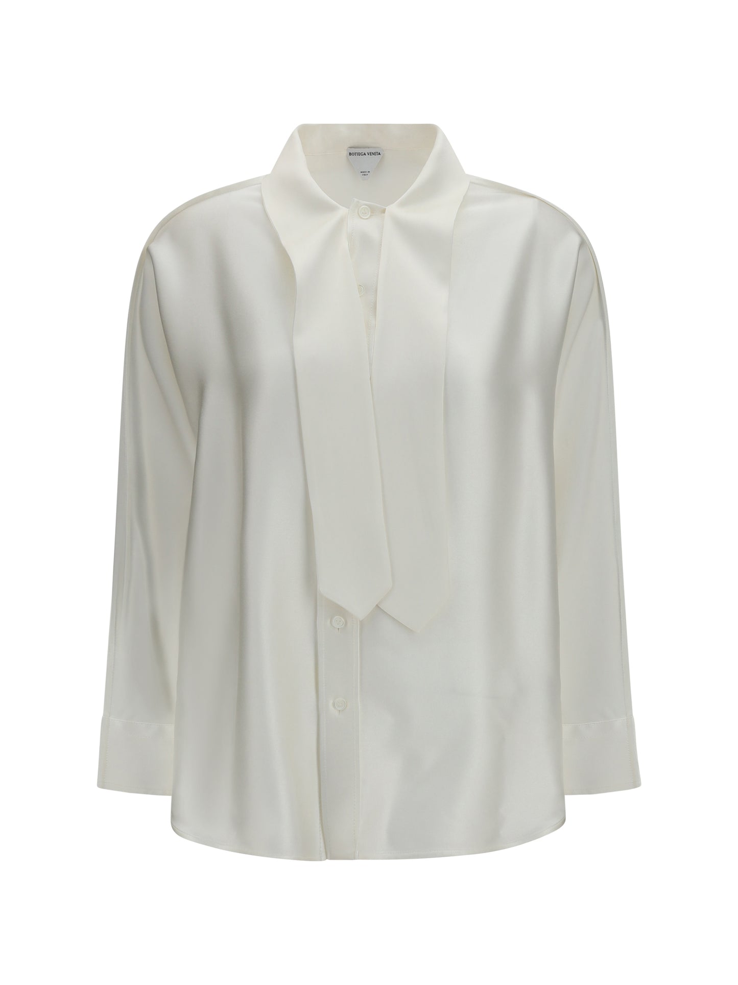 Bottega Veneta Women Oversized Fluid Silk Satin Shirt BOTTEGA VENETA