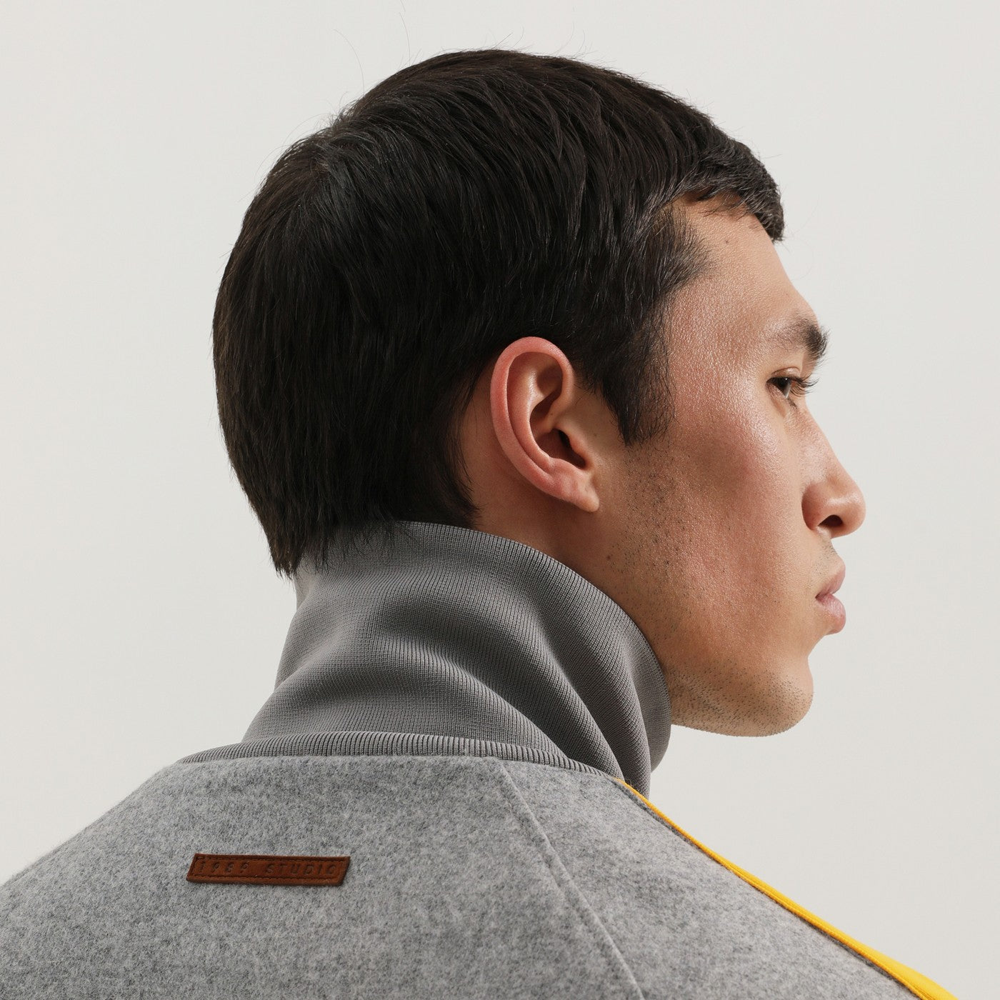 1989 Studio Gray Jacket With Side Stripes Men 1989 STUDIO
