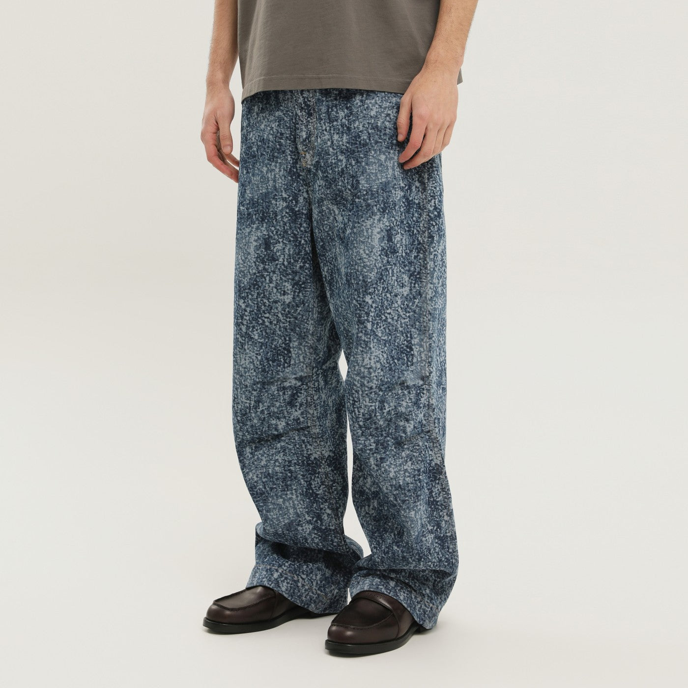 1989 Studio Pantaloni Marble Mastiff In Denim Men 1989 STUDIO