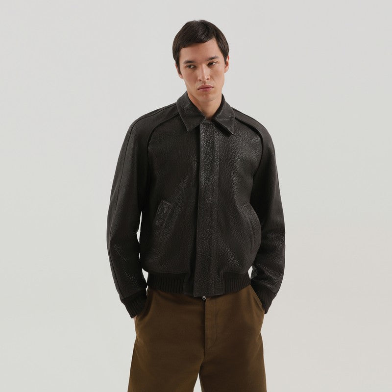 1989 Studio Brown Leather Jacket Men 1989 STUDIO