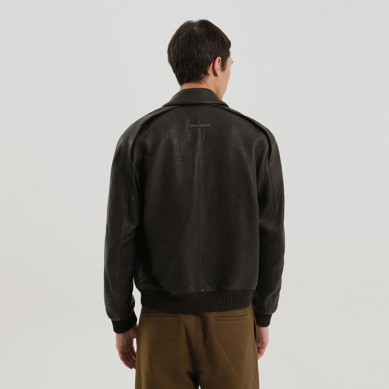 1989 Studio Brown Leather Jacket Men 1989 STUDIO